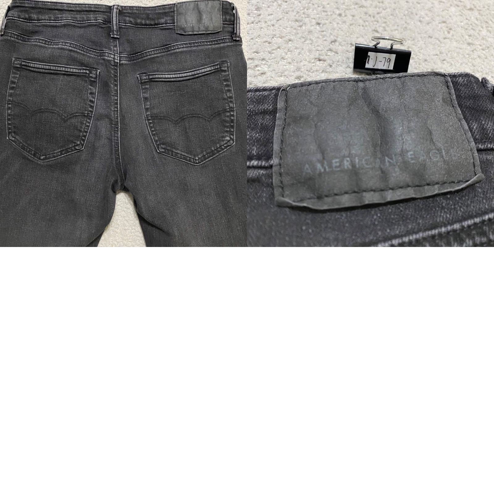 American Eagle Outfitters American Eagle Outfitters Jeans 30x34 Mens Athletic Straight Dark Gray Denim 5-Pocket Straight Fit Size US 30 / EU 46 - 9 Thumbnail