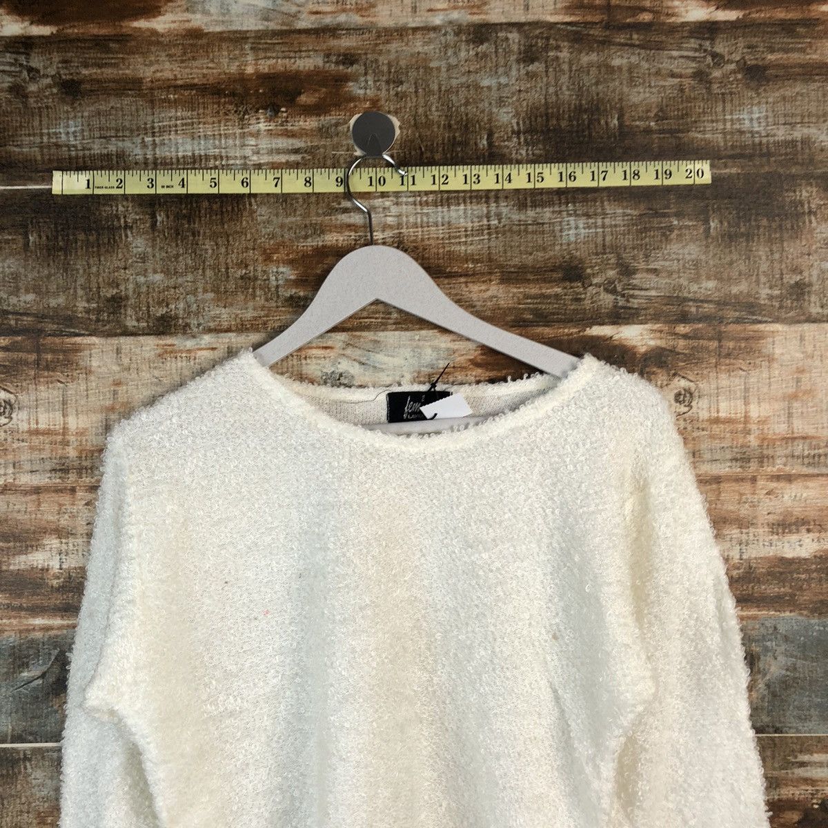Homespun Knitwear Lem Lavenda White crop top Knitwear #A2219 Size S / US 4 / IT 40 - 5 Thumbnail