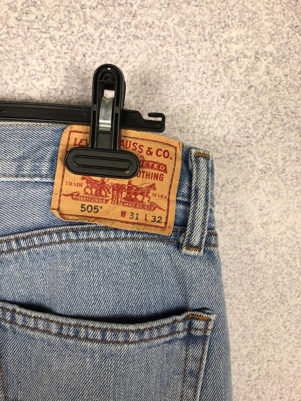 Levi's Vintage LEVIS 505 Jeans Wash Denim Blue 90s W31 L32 Size US 31 - 10 Thumbnail