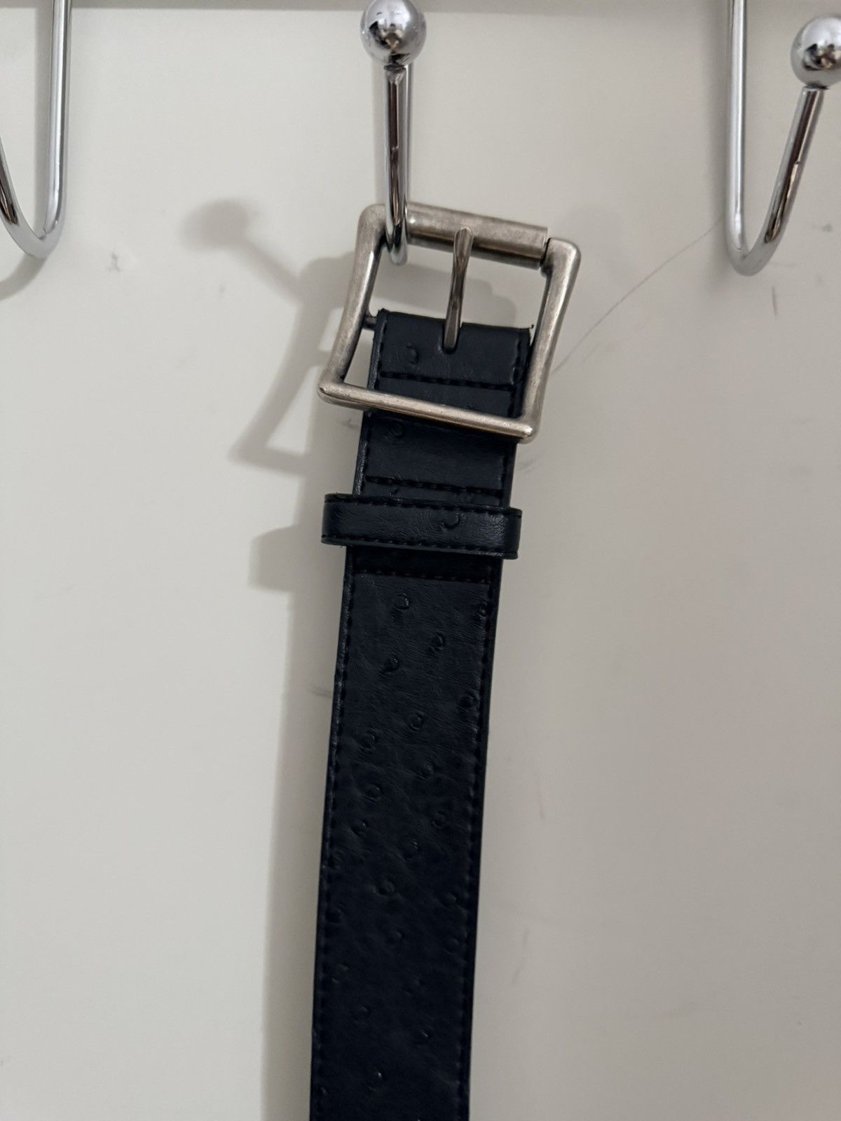 Other Abraham ostrich belt rare Size 32 - 5 Thumbnail
