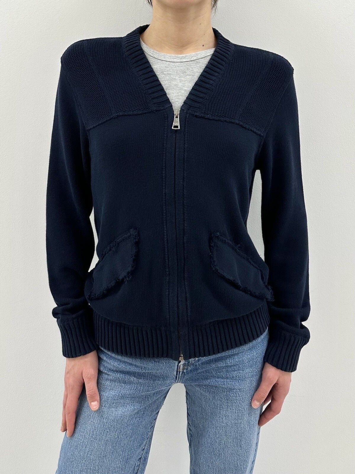 Dolce & Gabbana DDP Dolce & Gabbana Zip Sweater Cardigan Zip Zipper Viscose Size M / US 6-8 / IT 42-44 - 7 Thumbnail