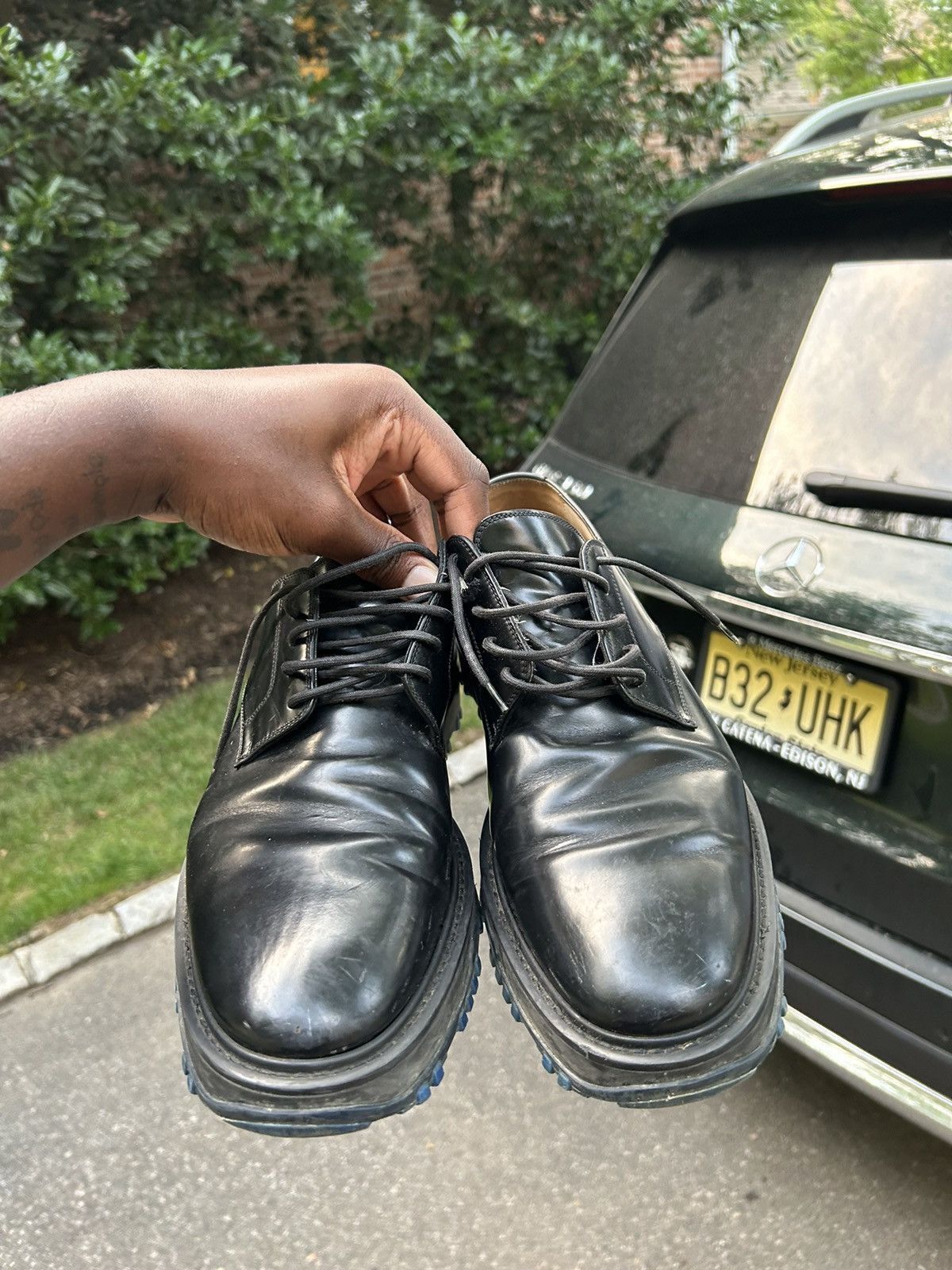 Dior Black and blue calfskin Dior derby’s Size US 11.5 / EU 44-45 - 1 Thumbnail