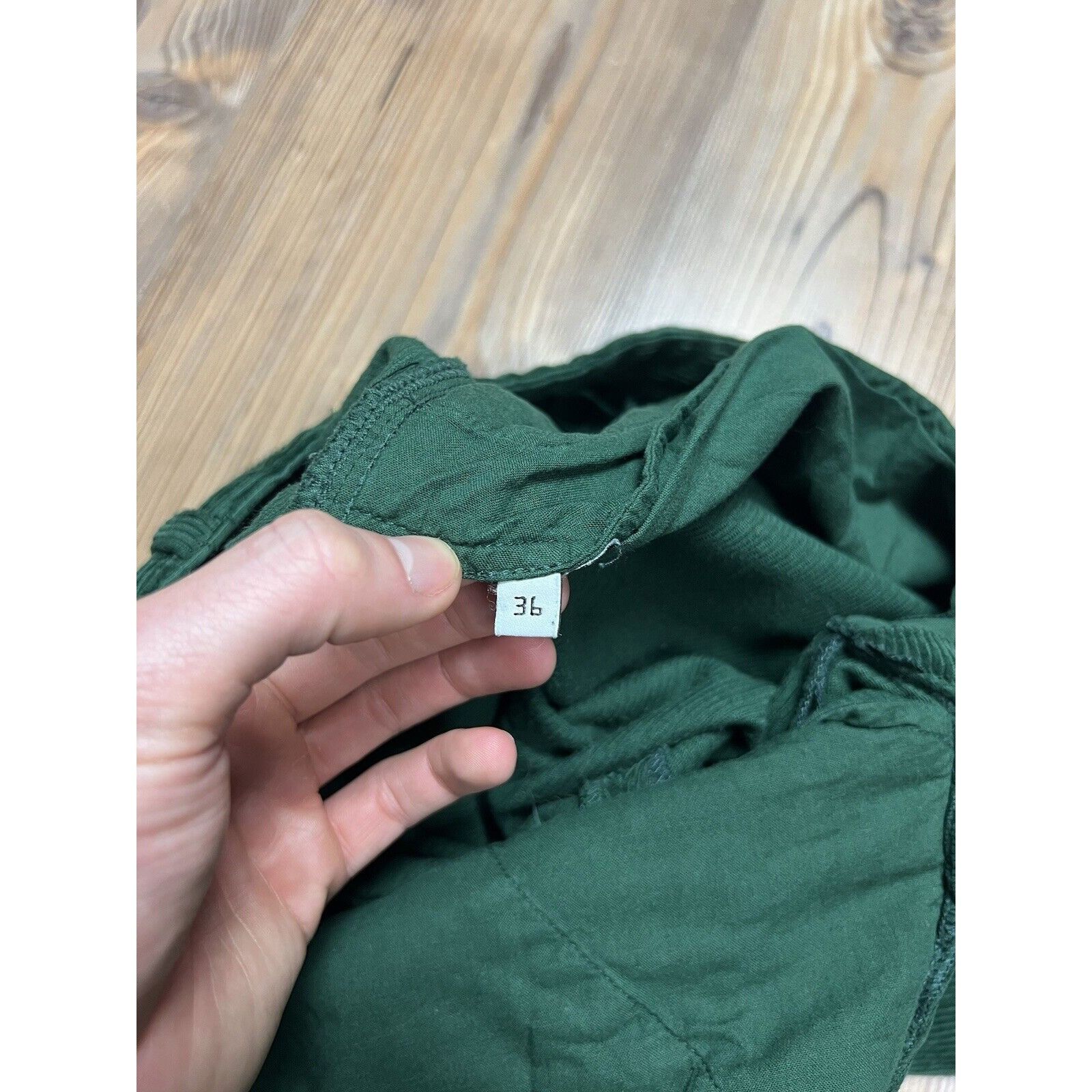 Balenciaga Balenciaga Women`s Emerald Green Corduroy Straight Chino Pa Size US 36 / EU 52 - 9 Thumbnail