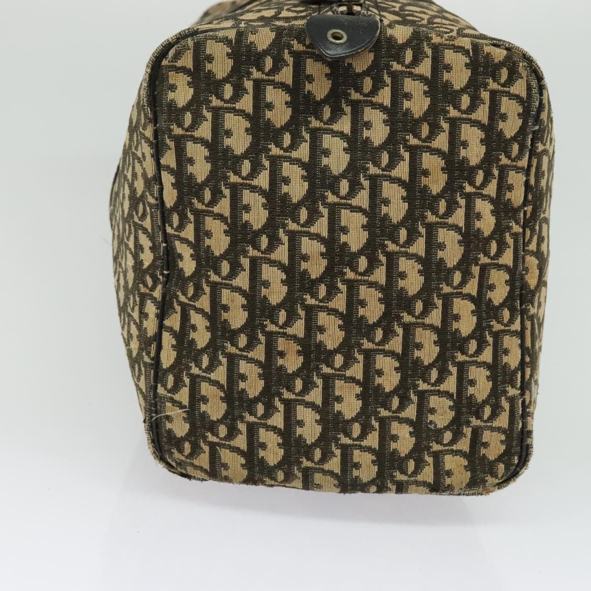 Dior DIOR Trotter Canvas Boston Bag Navy Gold Size ONE SIZE - 4 Thumbnail