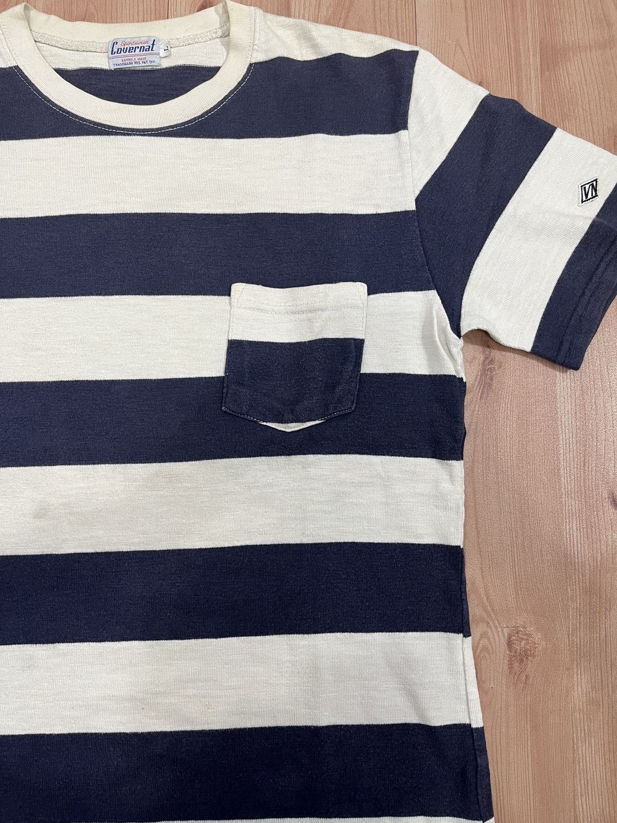 COVERNAT 💸LETS BID💸 COVERNAT Stripe T-Shirt Vintage Size US M / EU 48-50 / 2 - 2 Thumbnail