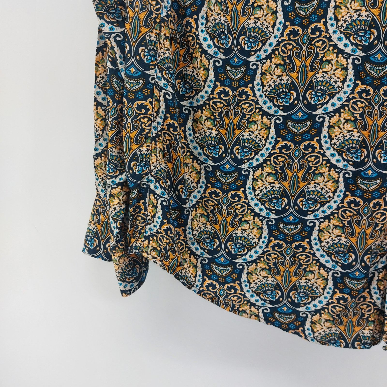 Other Devil's Advocate Paisley Blue Tan Long Sleeve Button Down M Size M / US 6-8 / IT 42-44 - 6 Thumbnail