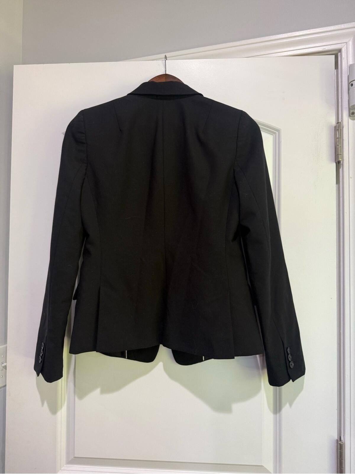 Banana Republic Banana Republic Black Single-Button Tailored Blazer Size S / US 4 / IT 40 - 3 Thumbnail