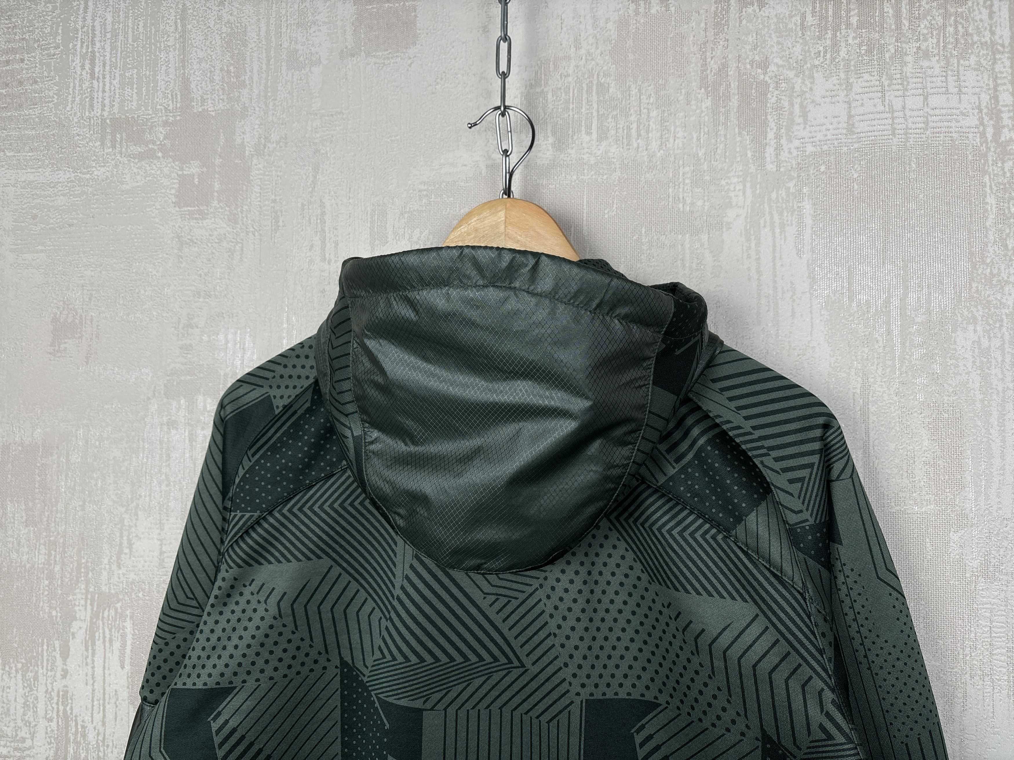 Nike 00's Nike Air Rare Vintage Geometric Zip Hoodie Gorpcore Y2K Size US M / EU 48-50 / 2 - 18 Thumbnail