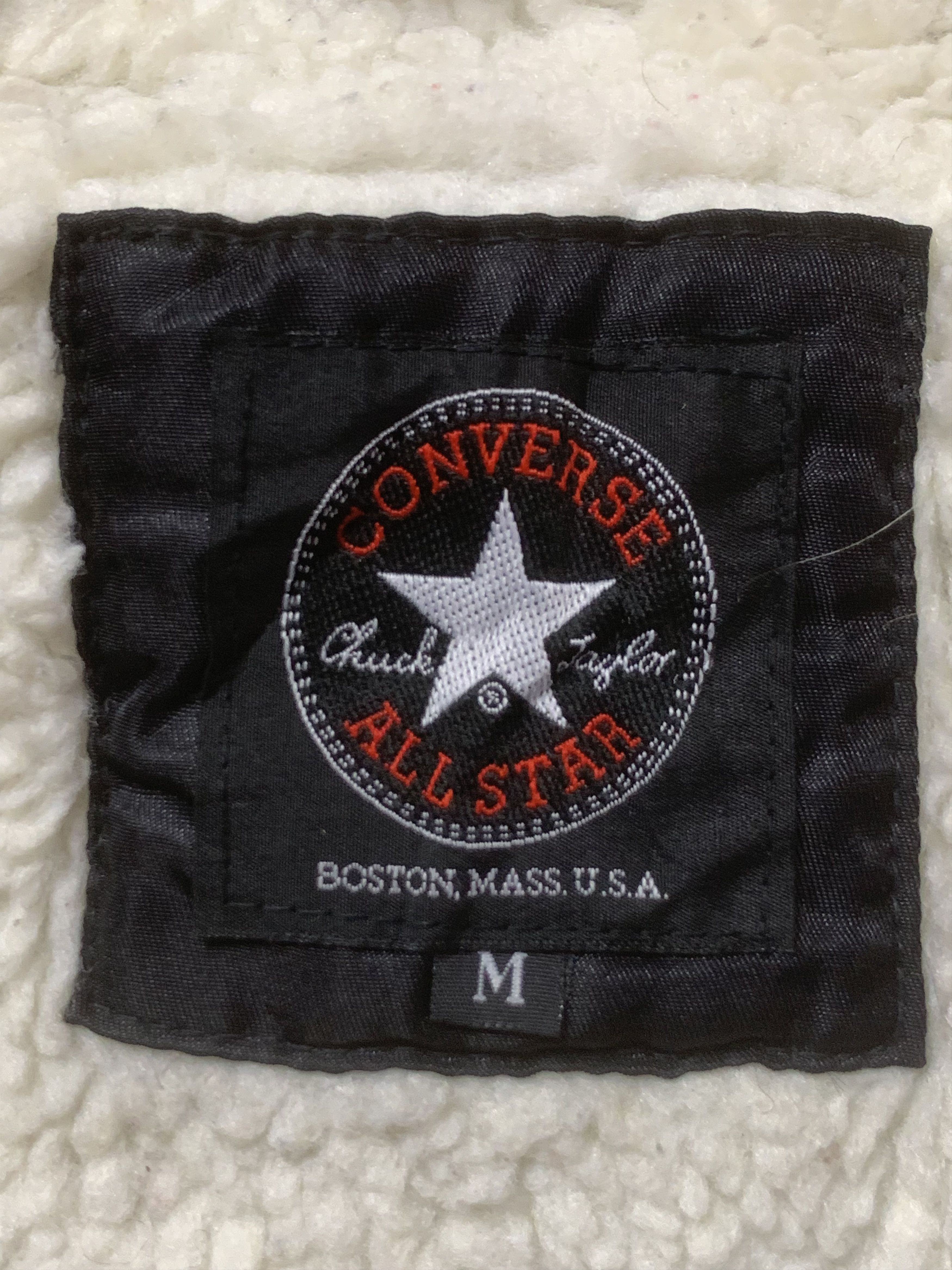 Converse × Vintage Rare Vintage Converse All Star Big Logo Sherpa Jackets Size US M / EU 48-50 / 2 - 4 Thumbnail