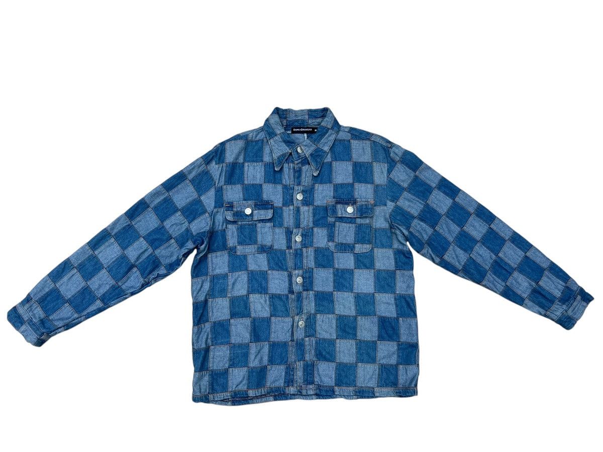 14th Addiction Dope + Drakkar Japan Patchwork Denim Heavy Shirt Size US M / EU 48-50 / 2 - 1 Thumbnail