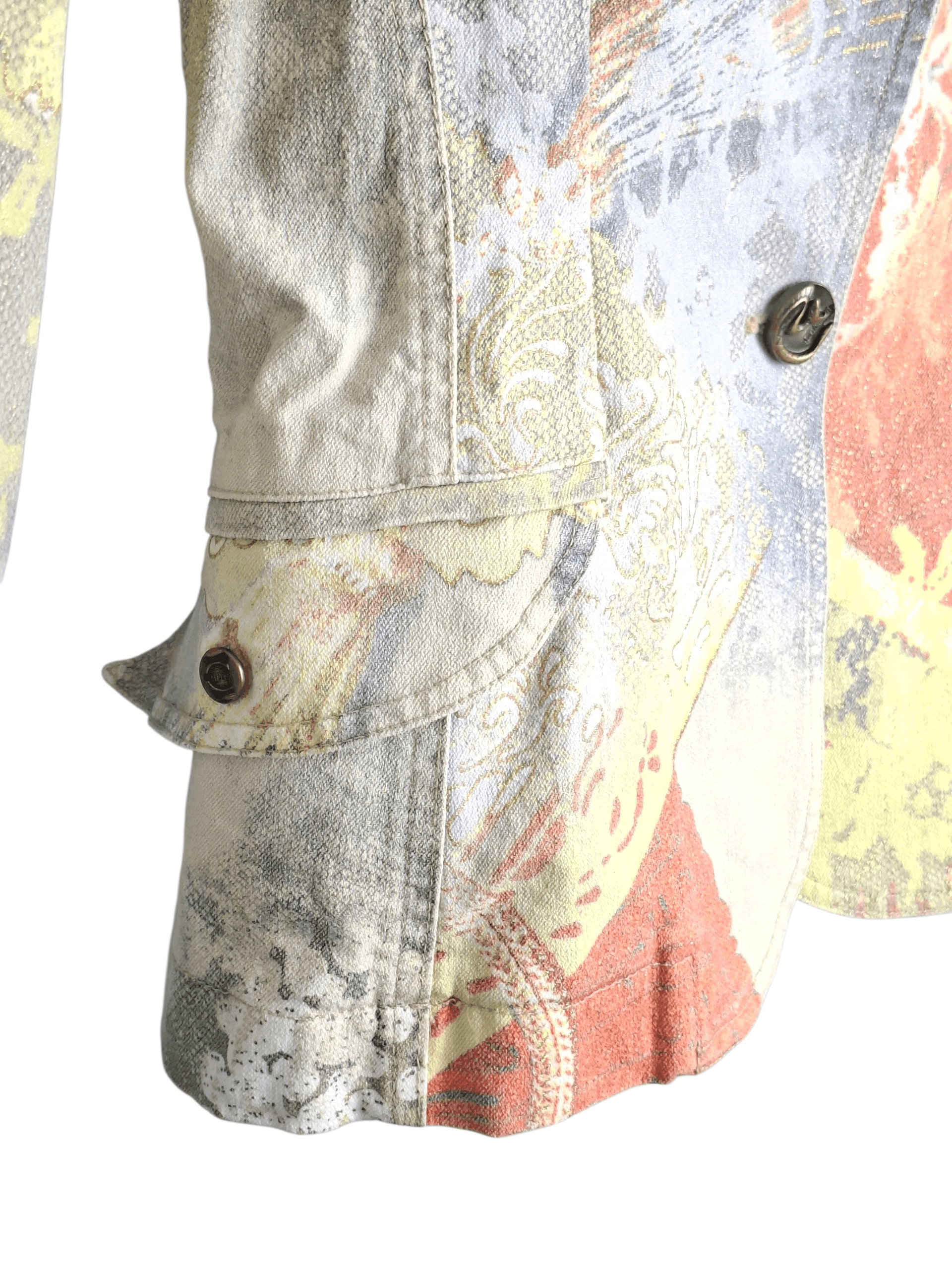 Just Cavalli Rare Vintage Just Cavalli Glimmer Print Blazer Archive Size S / US 4 / IT 40 - 5 Thumbnail