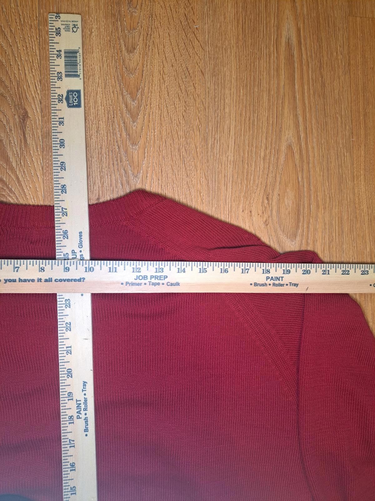 Titleist Titleist by Corbin V Neck Sweater Mens Large Red Cotton Size US L / EU 52-54 / 3 - 7 Thumbnail