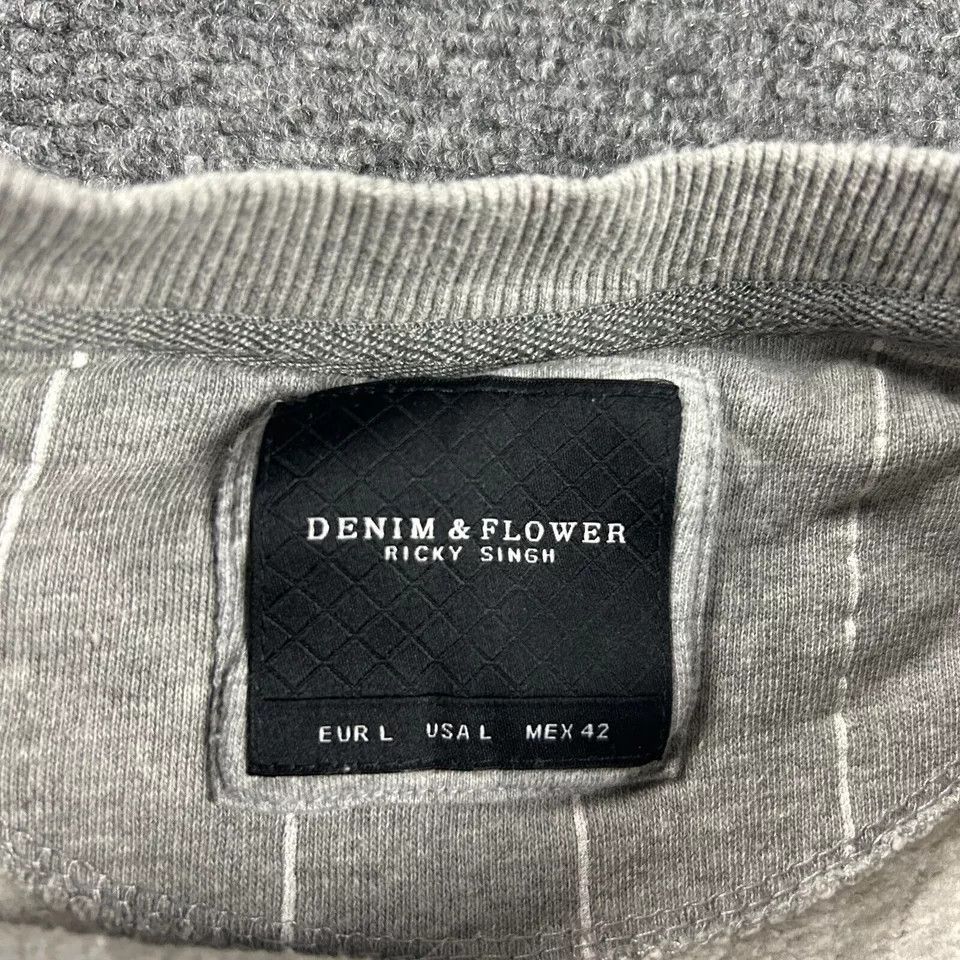 Other Denim & Flower Ricky Singh Sweatshirt Mens Large Striped Size US L / EU 52-54 / 3 - 2 Thumbnail