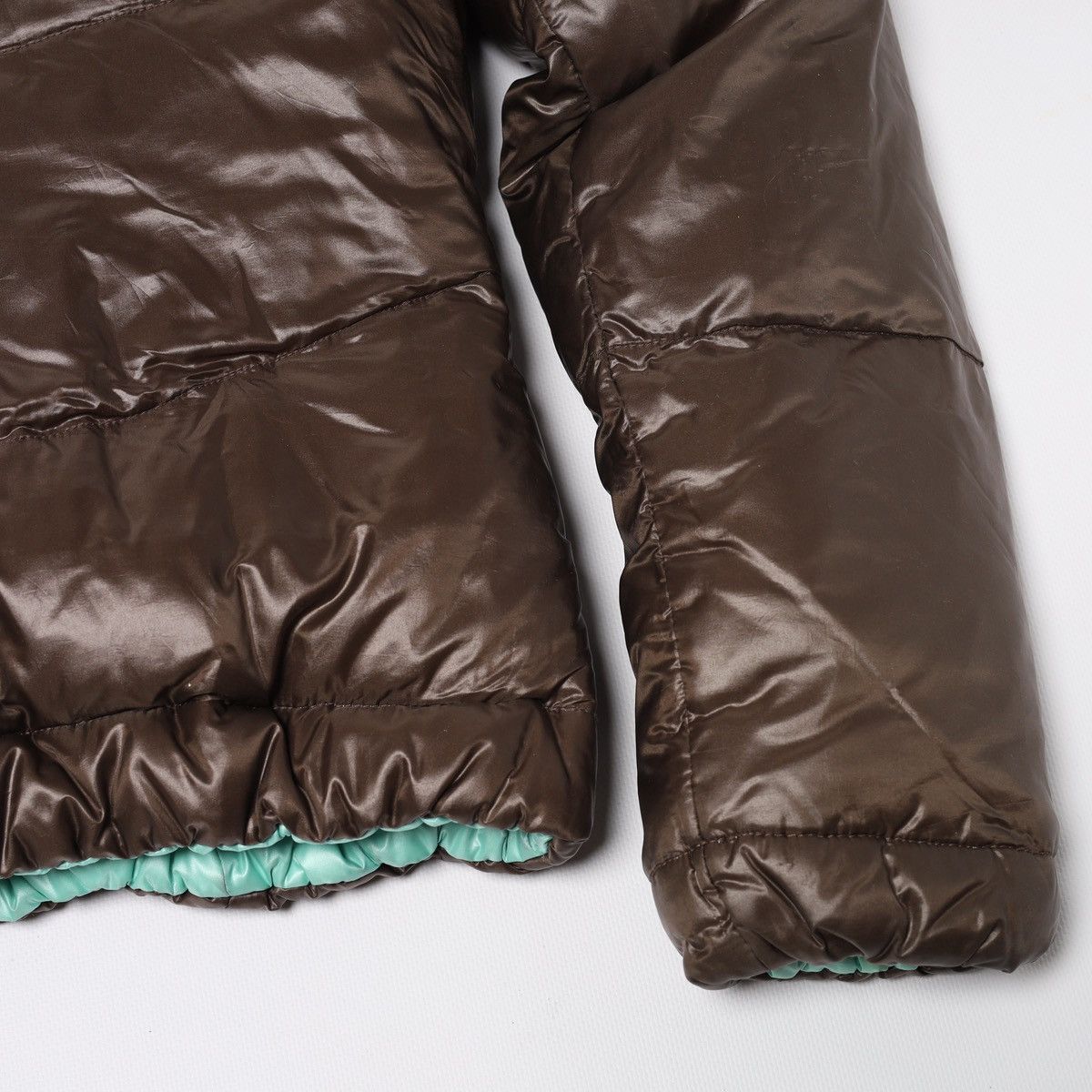 KJUS Kjus Reversible Down Puffer Jacket Brown Light Blue Ski Snow Size L / US 10 / IT 46 - 13 Thumbnail