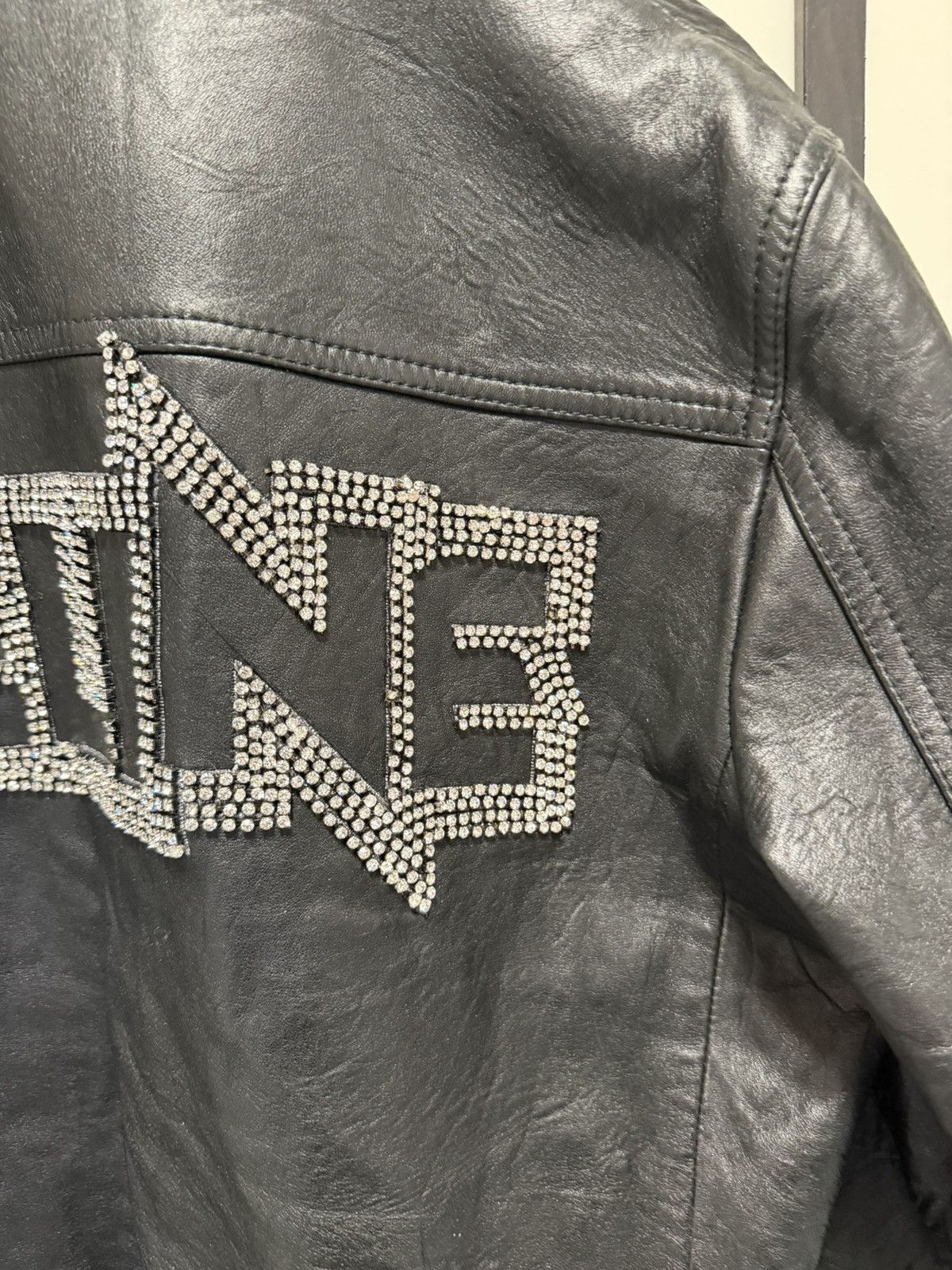 Celine UNRELEASED - SS24 Crystal Logo Lamb Blouson Size US S / EU 44-46 / 1 - 2 Thumbnail