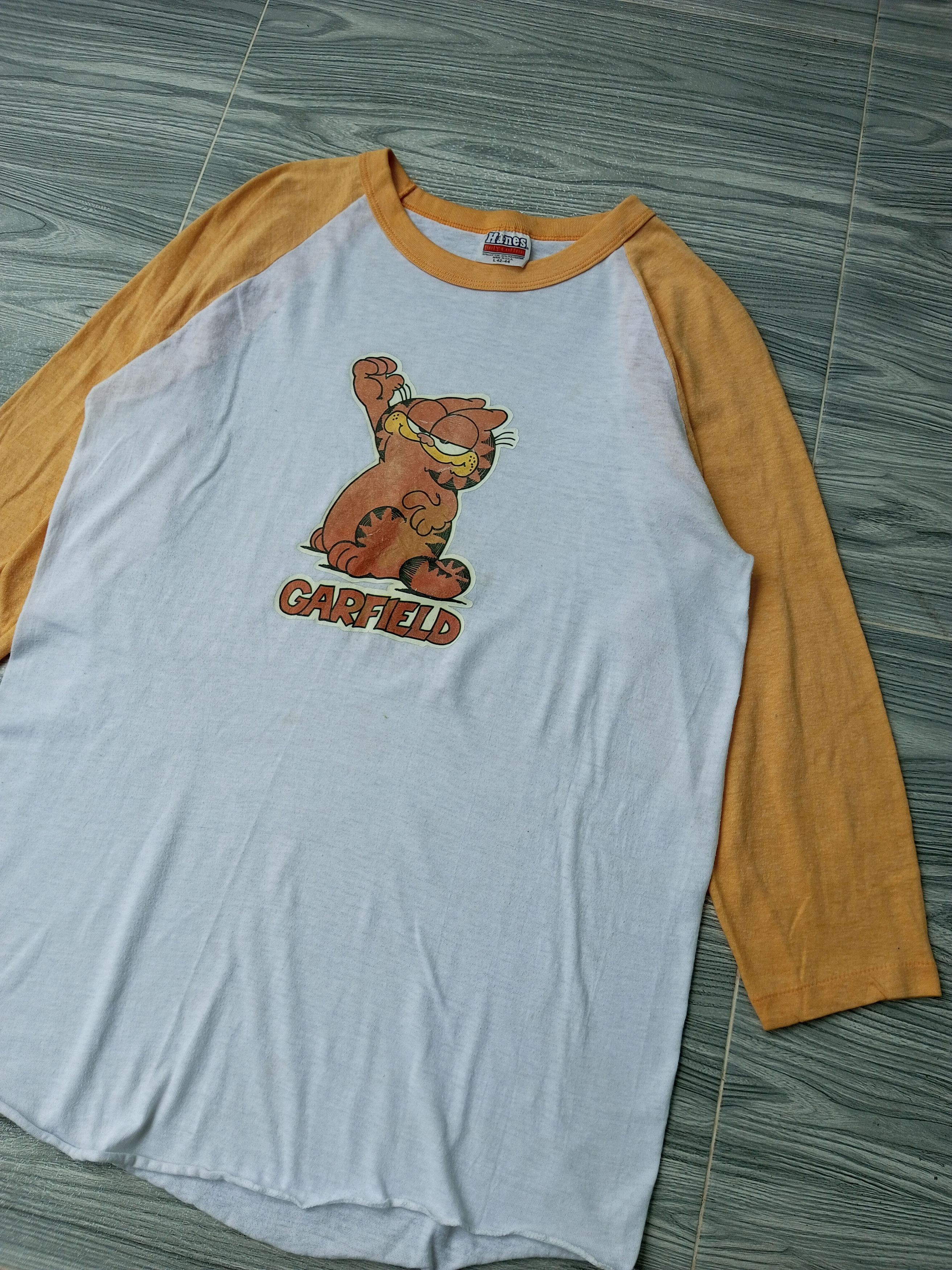 Other × Vintage 🔥HOT ITEM🔥Vintage Garfield 80's 50/50 Hanes tag Size US L / EU 52-54 / 3 - 2 Thumbnail