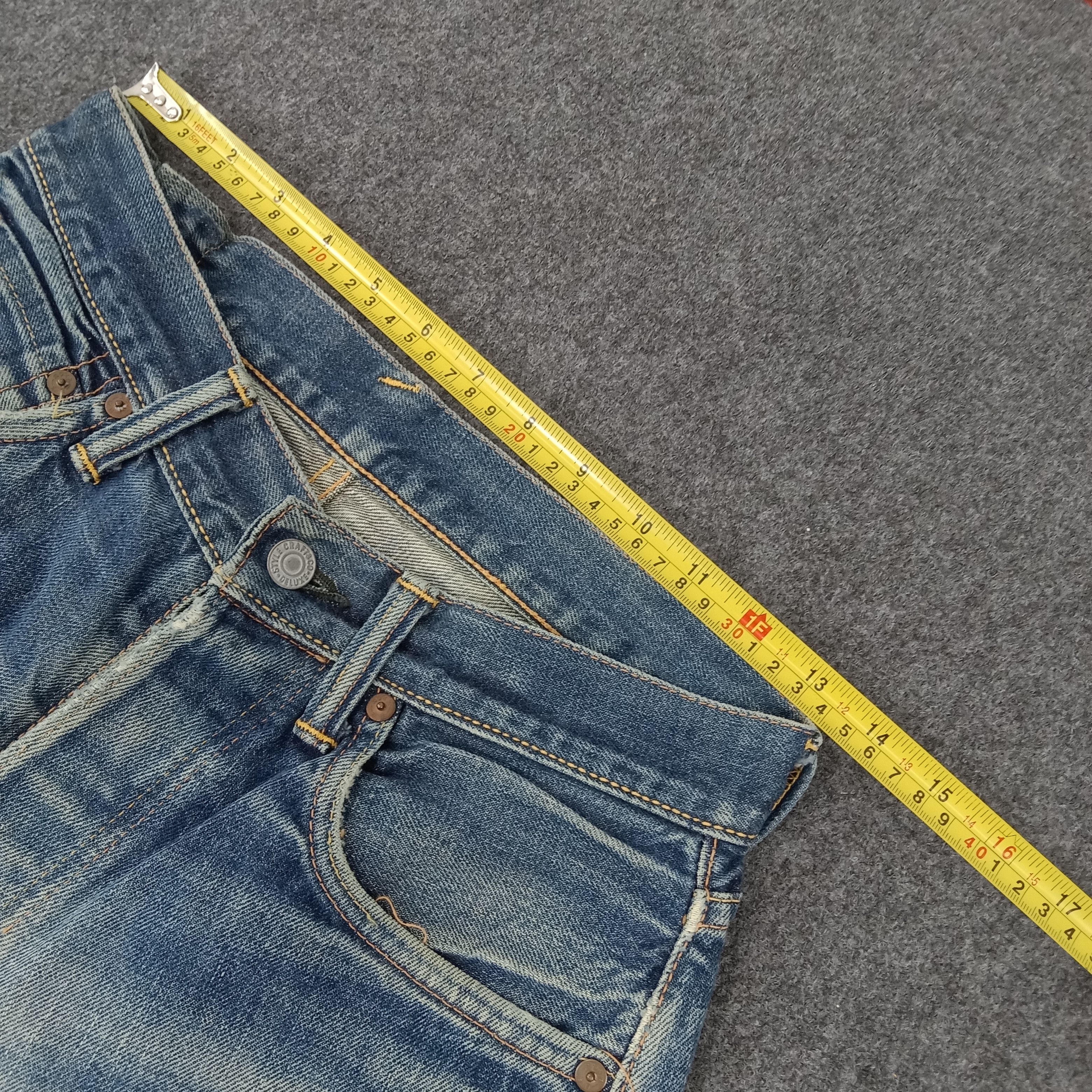 Japanese Brand × Vintage Japanese Brand Evisu Selvedge Daicock Custom Art Jeans Size US 27 - 11 Thumbnail