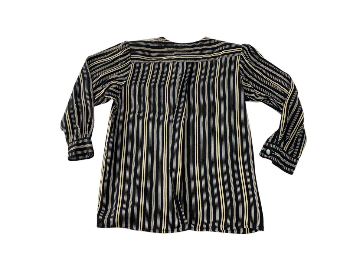 Yves Saint Laurent Yves Saint Lauren Chemisier Striped Blouse Button Up Shirt Size M / US 6-8 / IT 42-44 - 2 Thumbnail