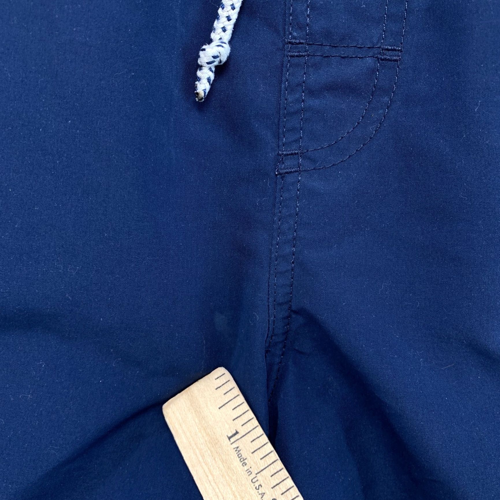 Vintage Vintage Jack Spade Swim Trunks Mens Medium Navy Blue Red Striped 34x6.5 Summer Activewear Size US 31 - 5 Thumbnail