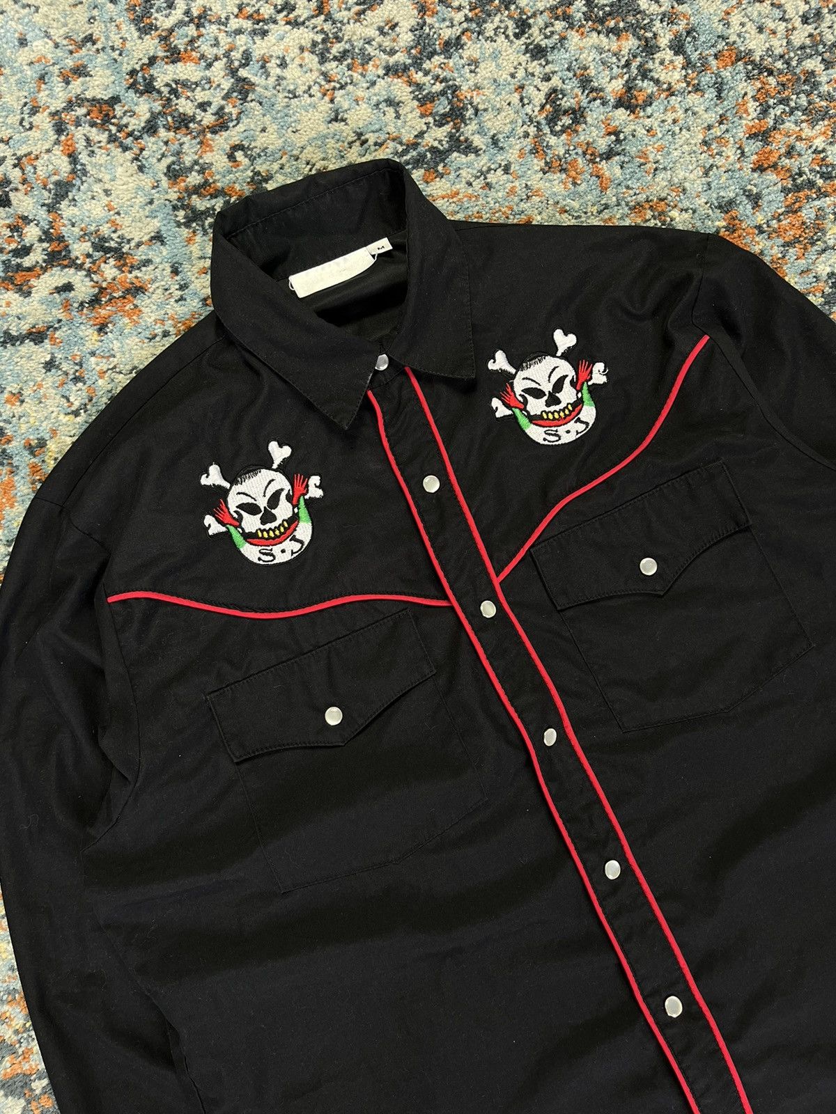 Ed Hardy × Vintage Vintage 00s Sailor Jerry old school classic tattoo art shirt Size US L / EU 52-54 / 3 - 2 Thumbnail