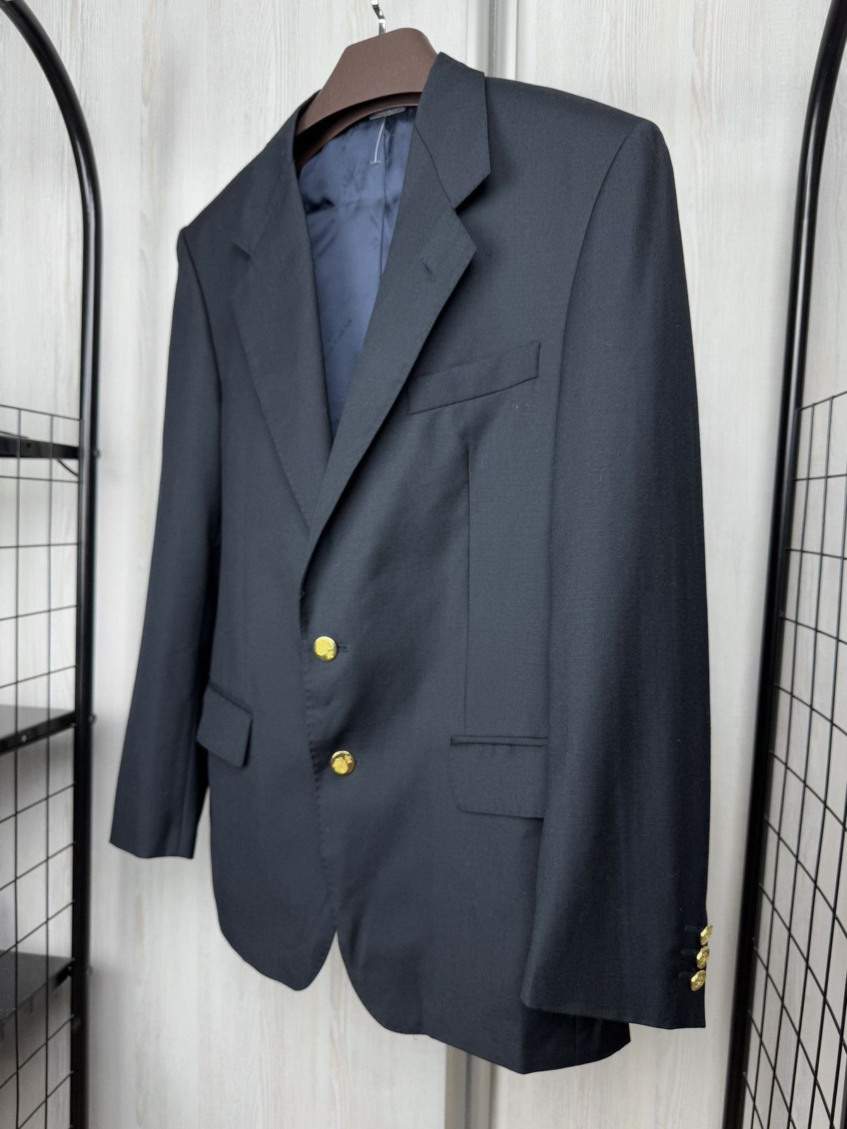 Tombolini Eugenio Tombolini vintage navy blue metal buttons sport coat Size 42R - 5 Thumbnail