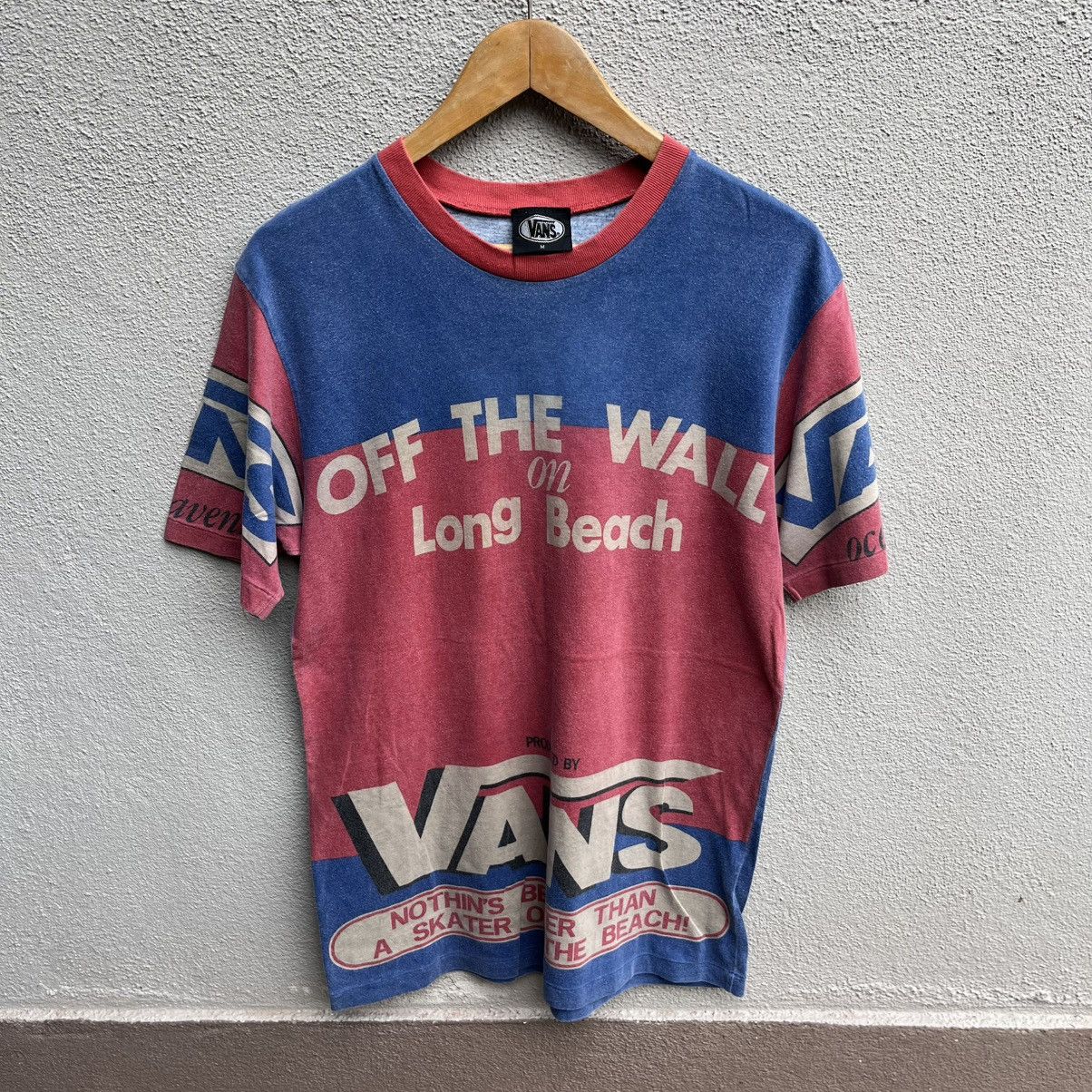 Vans Vintage 90s VANS usa all over print tee Size US M / EU 48-50 / 2 - 1 Thumbnail