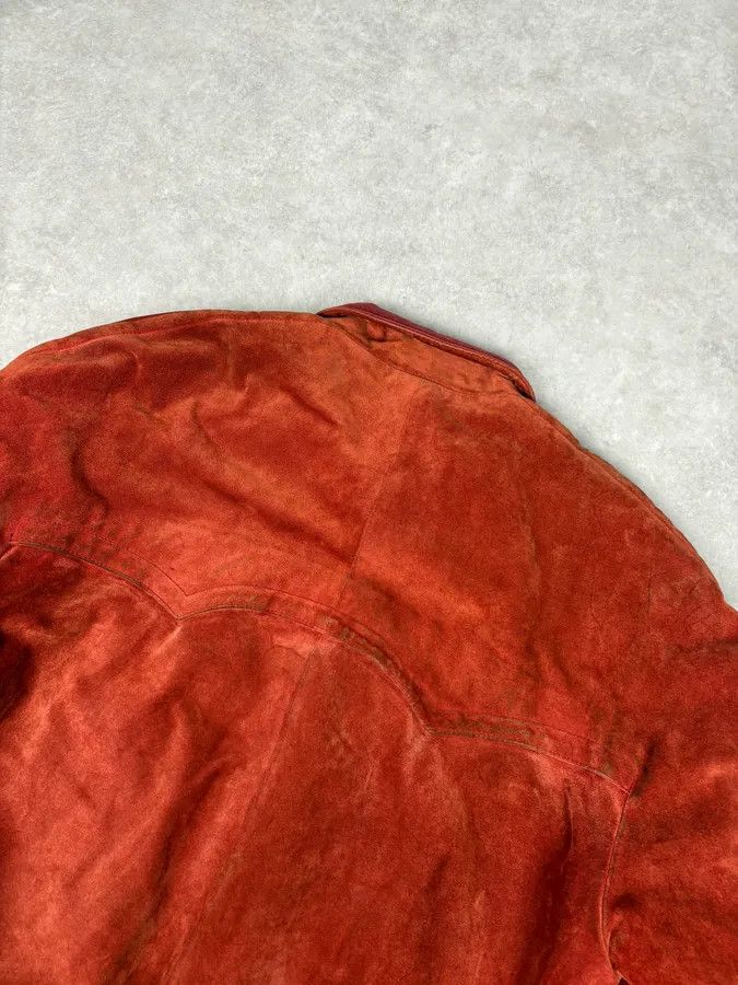 C.P. Company 1990s CP Company Red Suede Leather Jacket Size US M / EU 48-50 / 2 - 9 Thumbnail