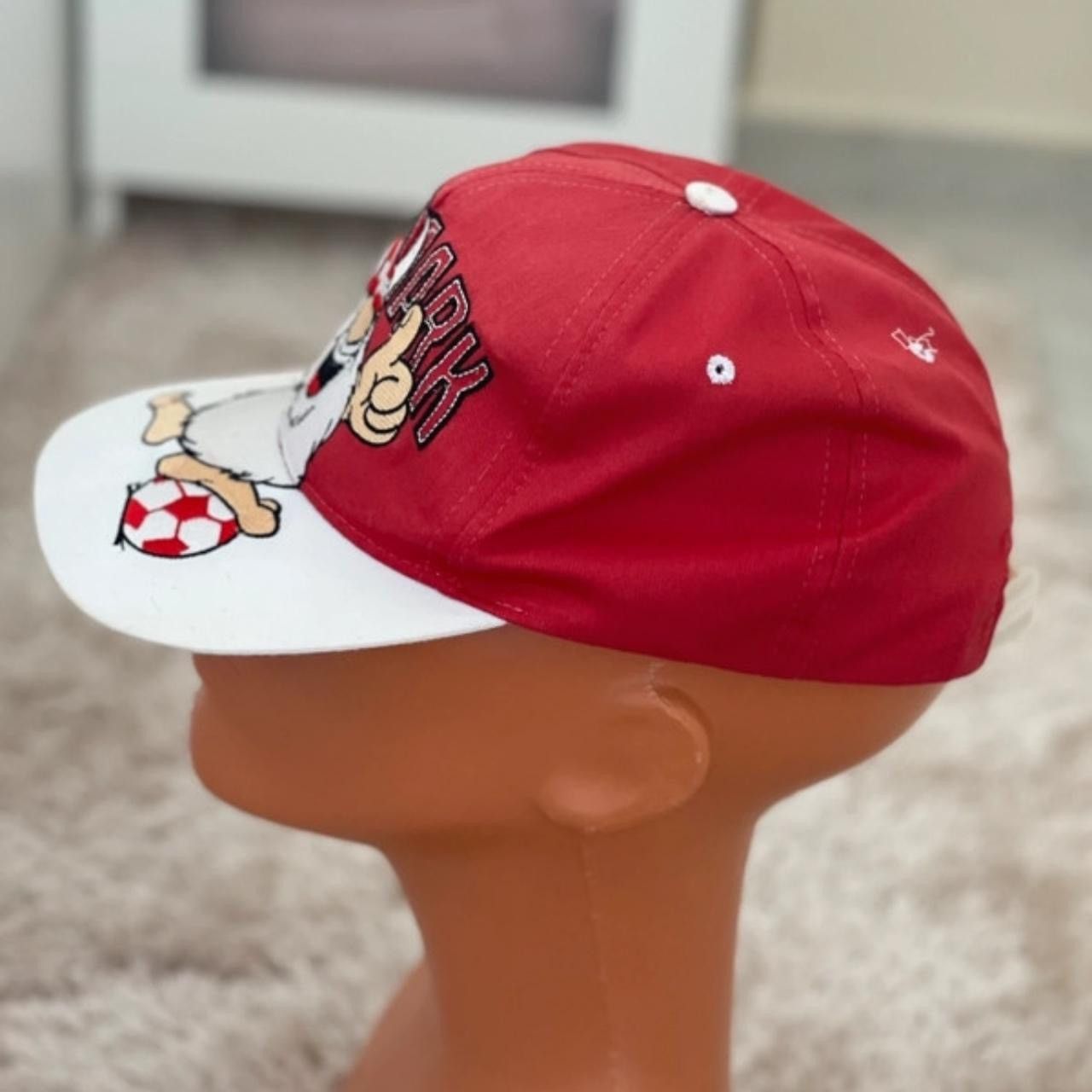 Vintage Danmark Vintage Viking Football Hat Baseball Cap Rare 80s 90 Size ONE SIZE - 2 Thumbnail