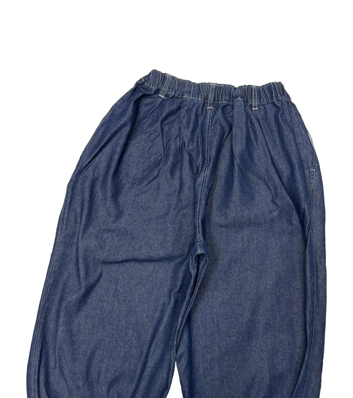 Issey Miyake 🎈INDIGO BALLOON PANTS AVANT GARDE STYLE DENIM SHORT Size US 30 / EU 46 - 5 Thumbnail