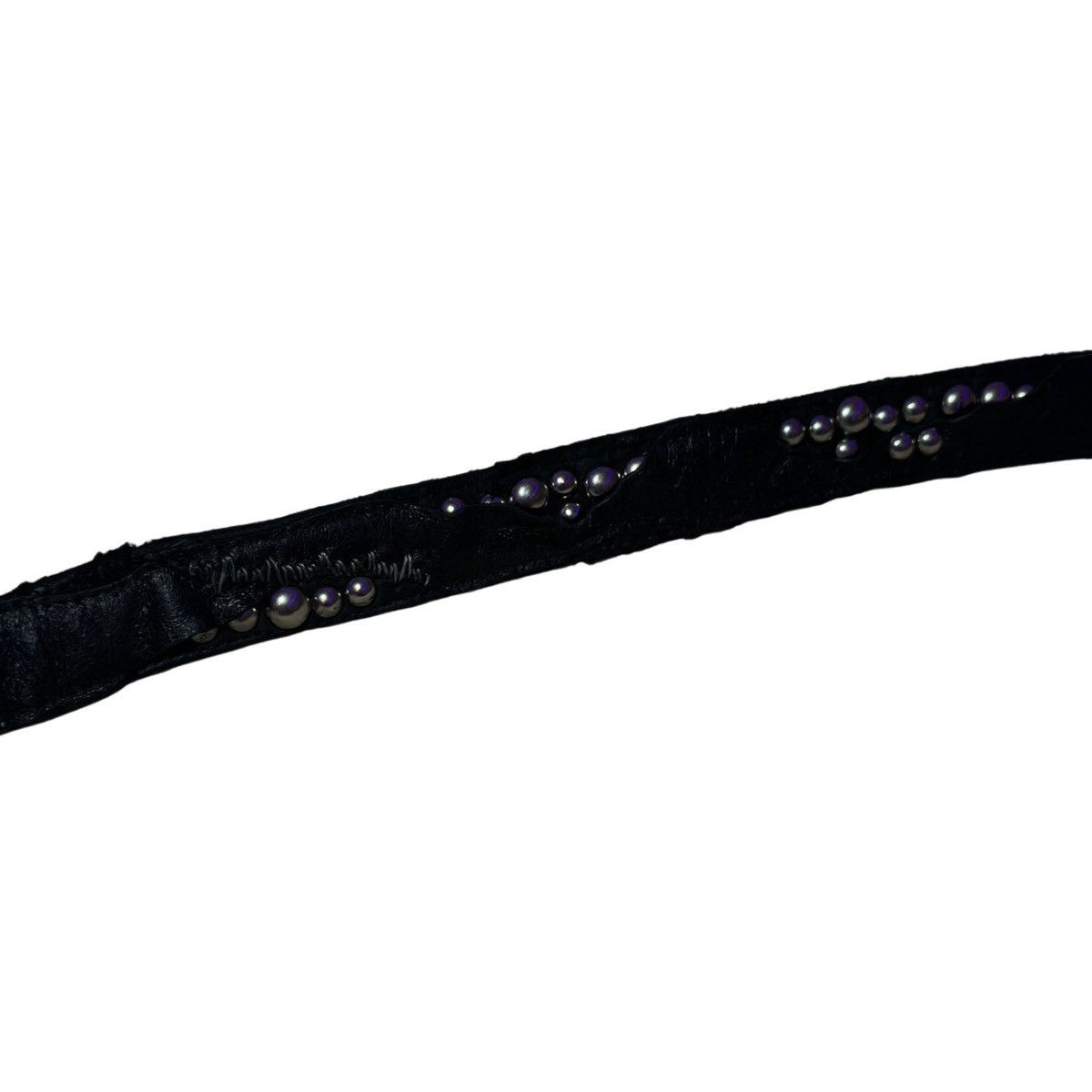 KMRii Calfskin Studded Patchwork Belt Size 32 - 3 Thumbnail