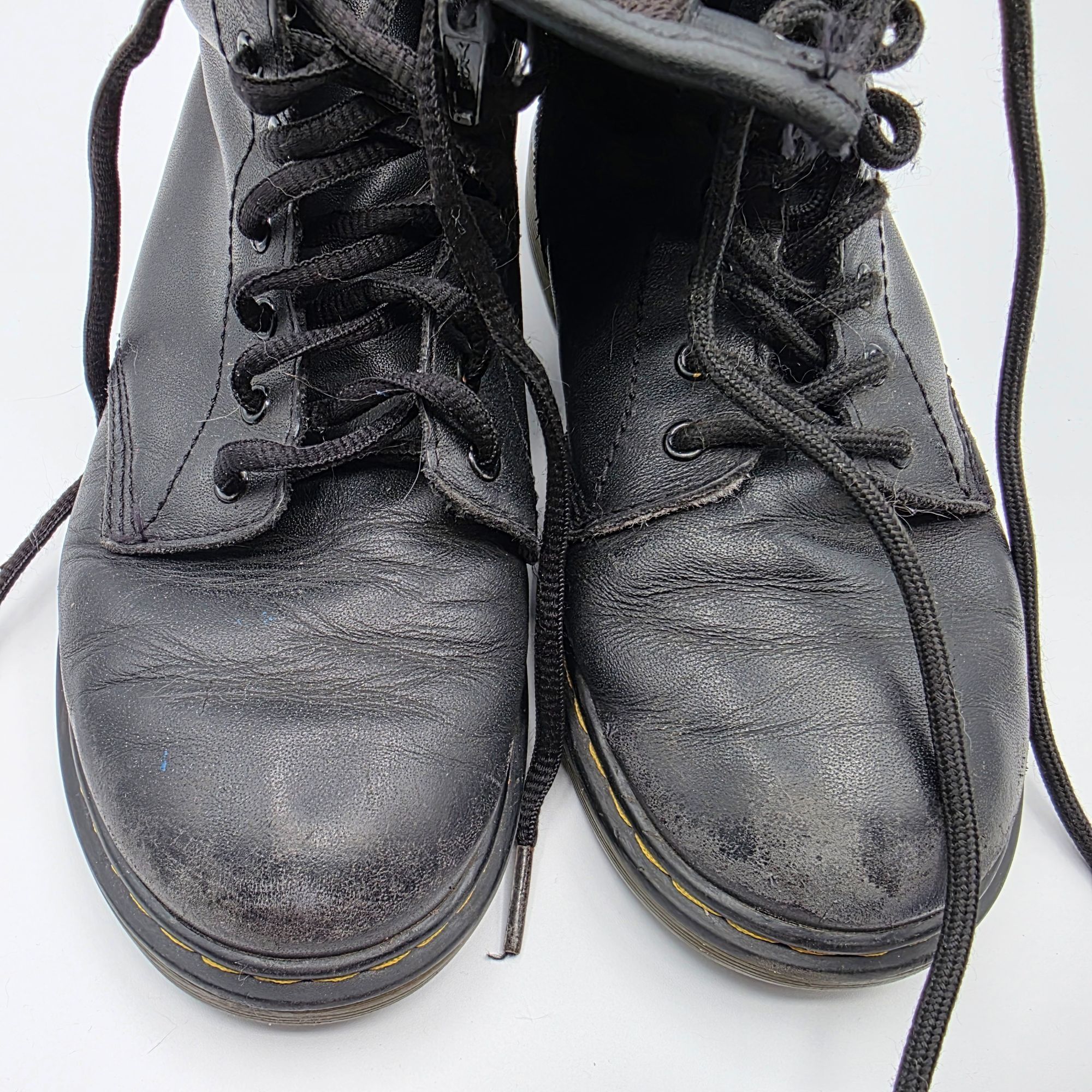 Dr. Martens Dr. Martens Womens Size 5 Black Leather Ankle Boots 1460 J S Size US 5 / IT 35 - 10 Thumbnail