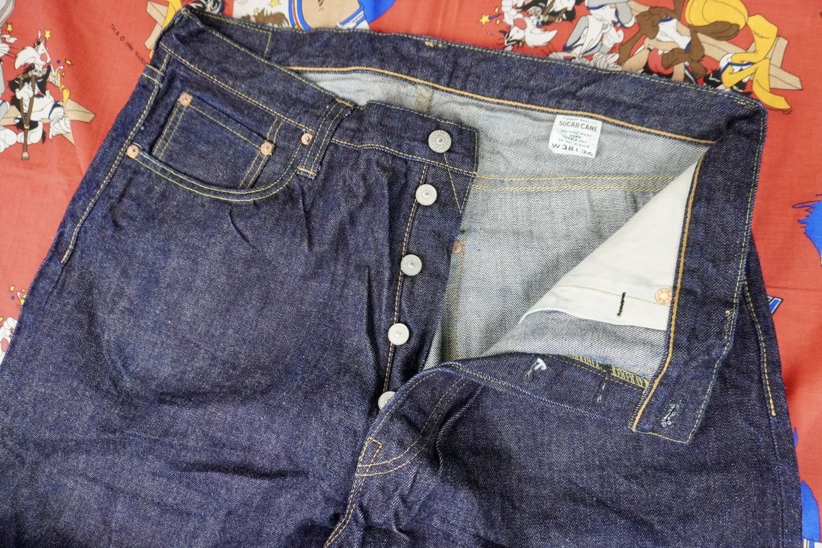 Japanese Brand × Sugar Cane × Toyo Enterprises Vintage SugarCane Lot 1947 Denim Jeans 14oz Redline Selvedge Size US 35 - 5 Thumbnail