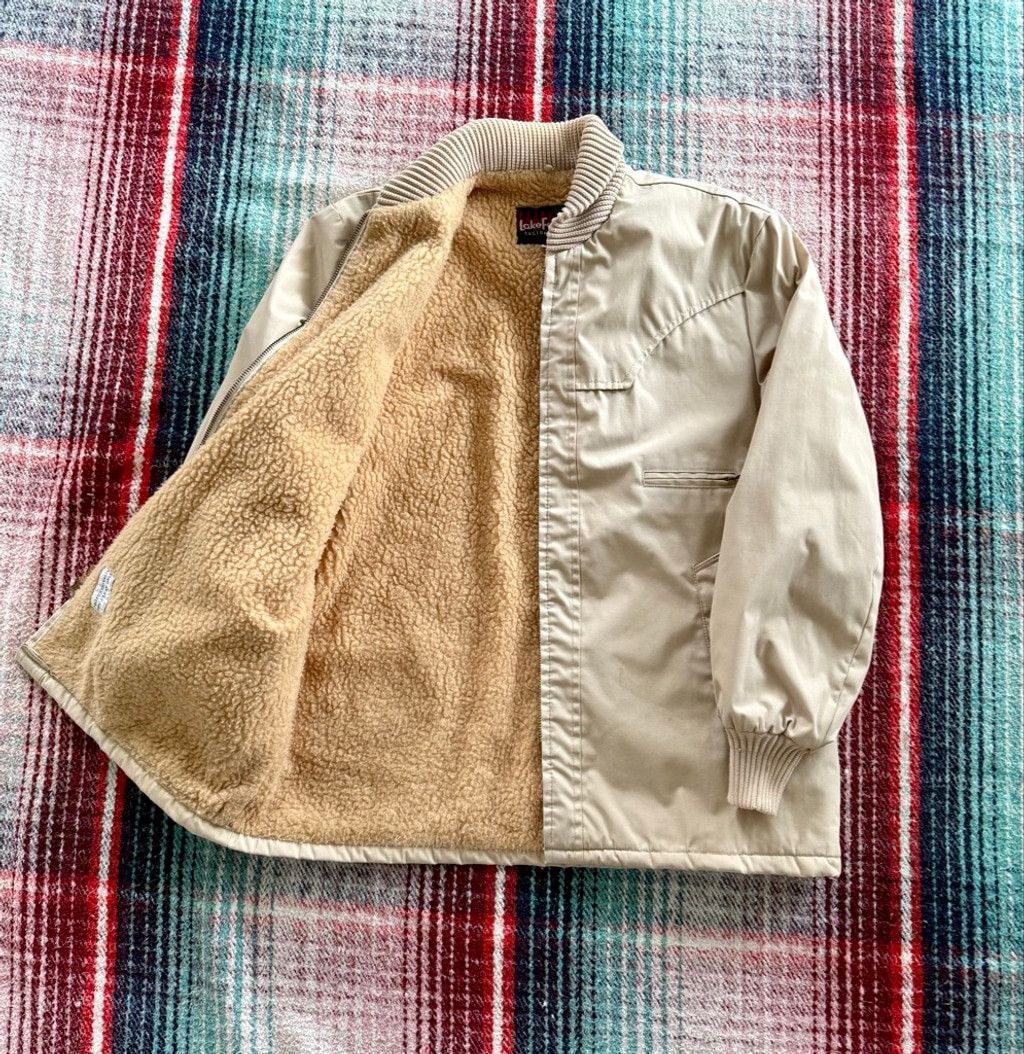 Vintage 70s Tan Fleece Lined Ranch Coat 44/L Size US L / EU 52-54 / 3 - 3 Thumbnail