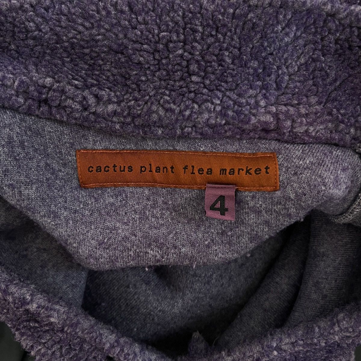 Cactus Plant Flea Market CPFM Rave Cowboy Fleece Pullover (Grape Purple) Size US L / EU 52-54 / 3 - 5 Thumbnail