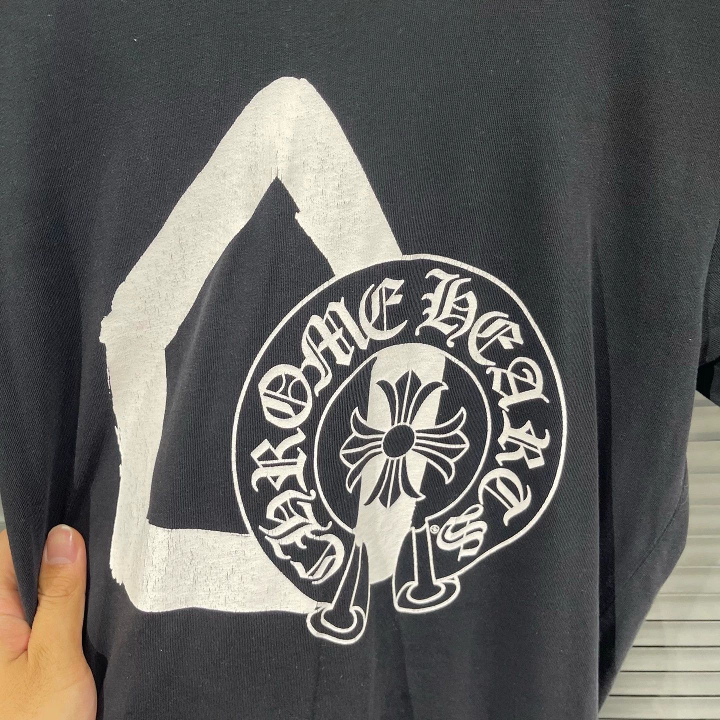 Chrome Hearts Chrome Hearts x CDG Scroll Print Short Tee M 95New #11680 Size M / US 6-8 / IT 42-44 - 4 Thumbnail