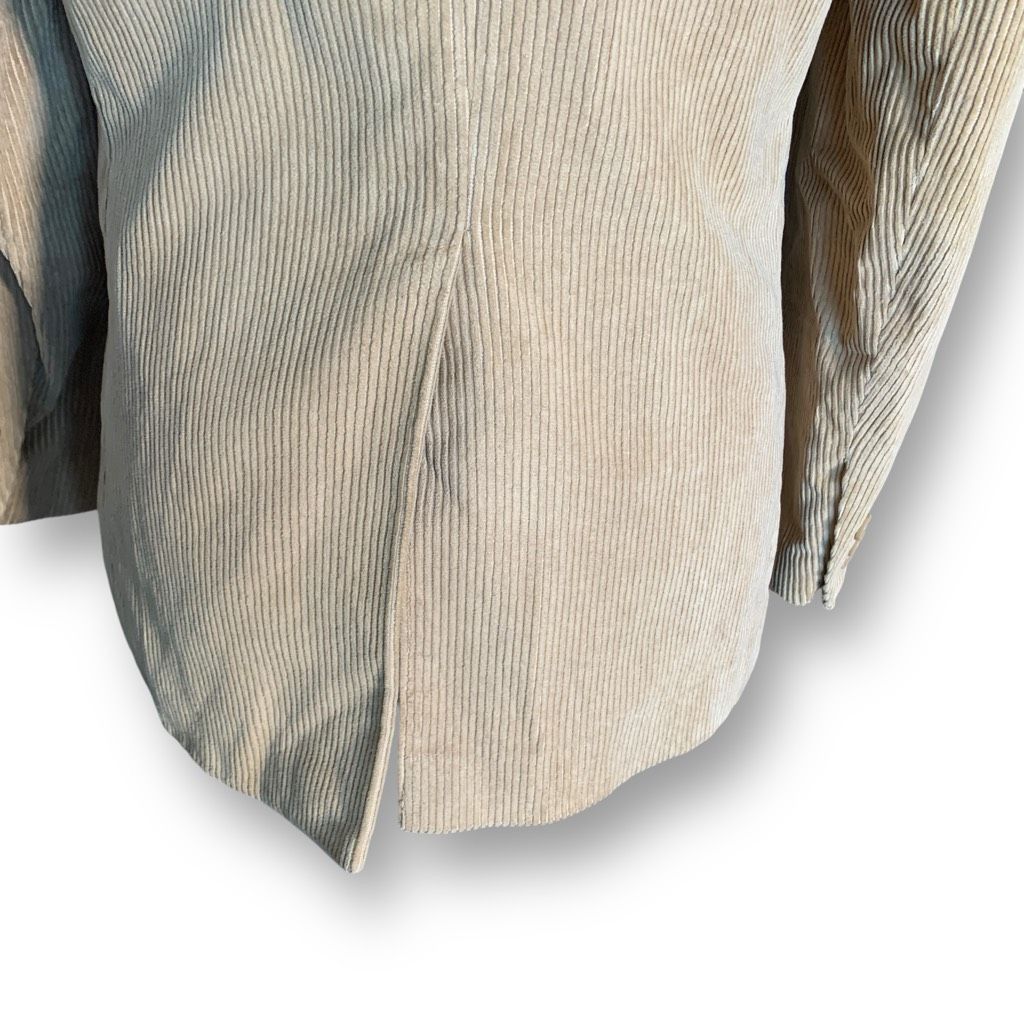Vintage Vintage Nelson Hall Beige Tailored Corduroy Blazer Jacket Ac Size L / US 10 / IT 46 - 5 Thumbnail