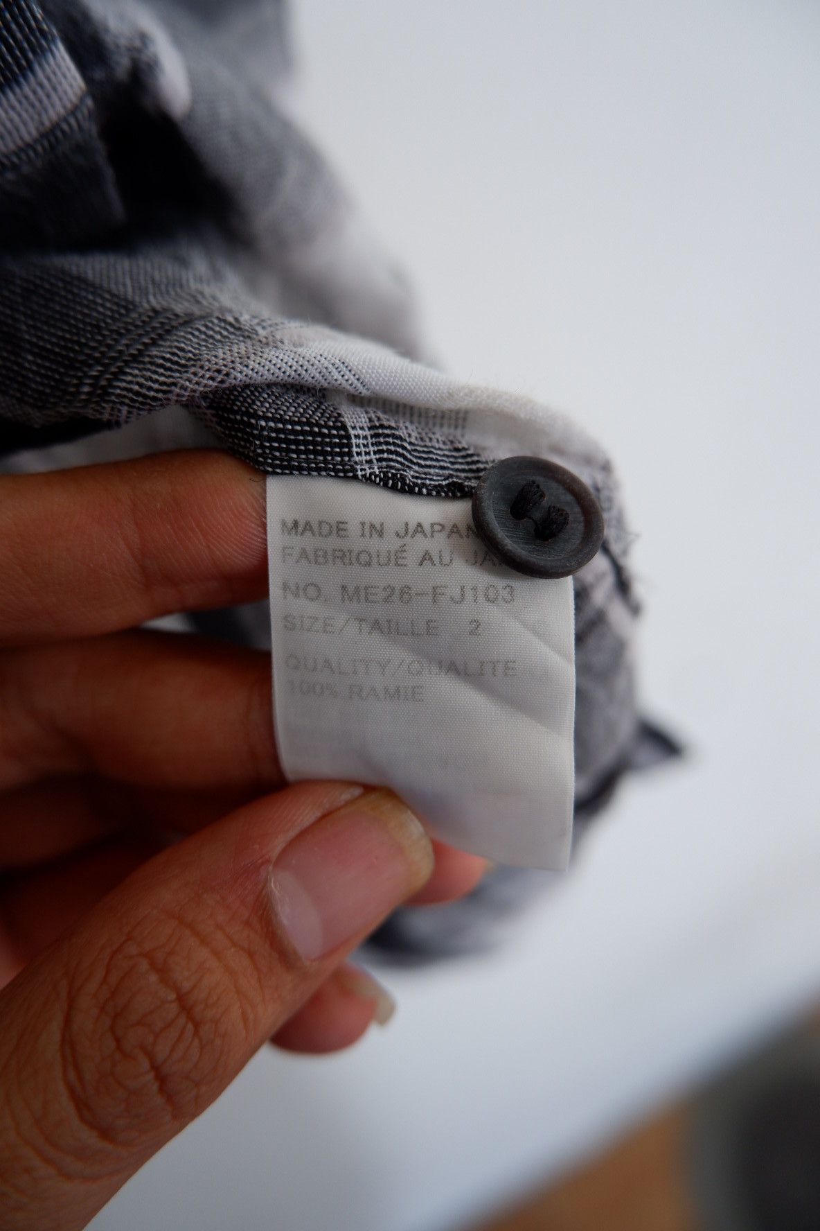 Issey Miyake Issey Miyake Men Linen Mandarin Collar Shirt Size US M / EU 48-50 / 2 - 9 Thumbnail