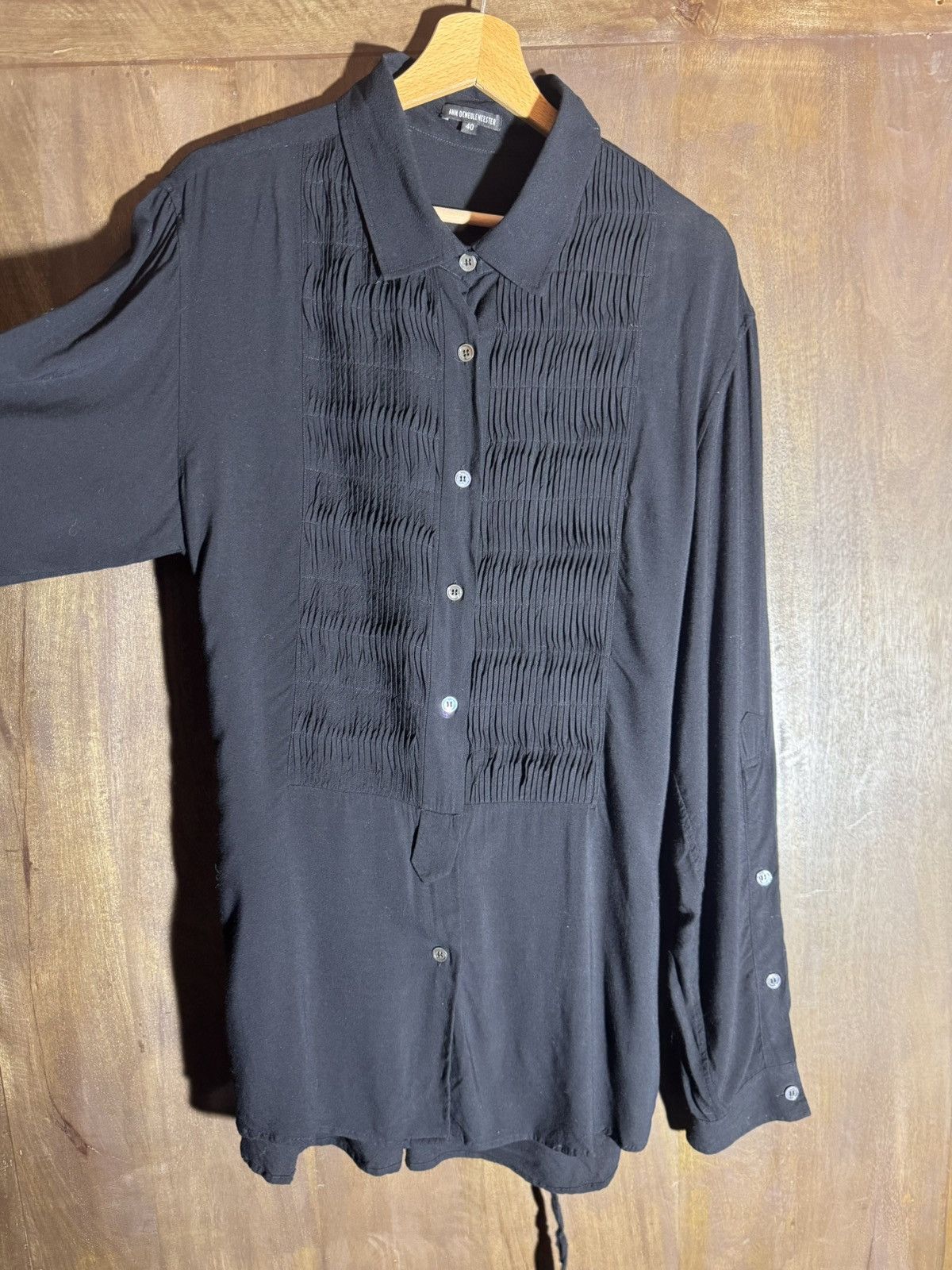 Ann Demeulemeester ann demeulemeester fw10 runway long black shirt 40 fr Size M / US 6-8 / IT 42-44 - 6 Thumbnail