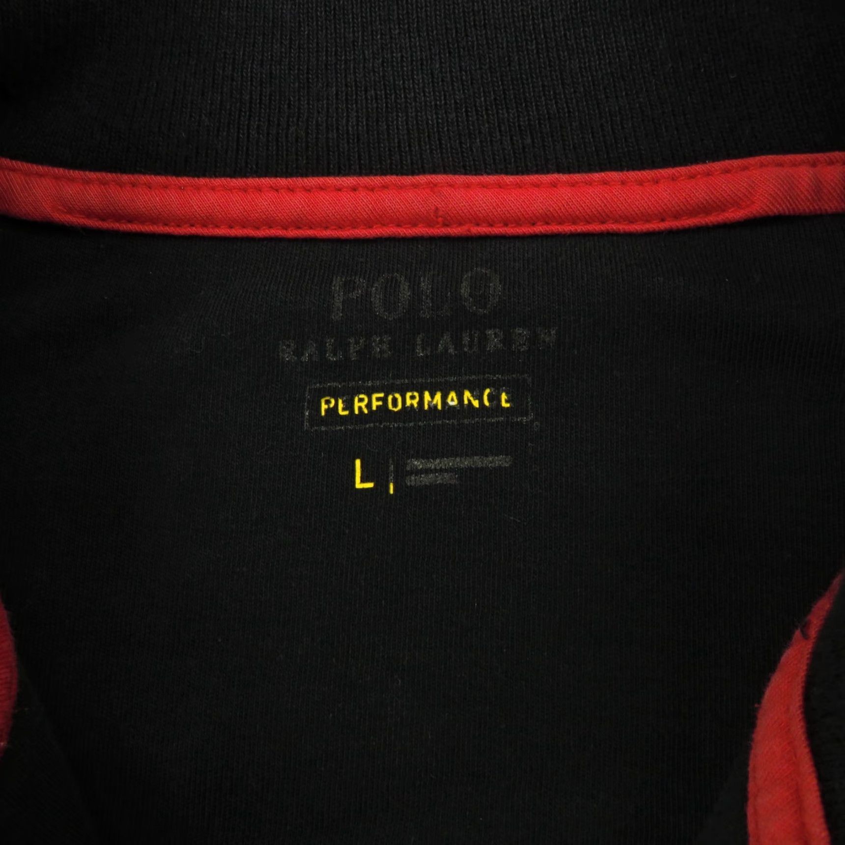 Polo Ralph Lauren Polo Ralph Lauren Jacket Mens Large Performance Full Zip Black Red Pony Sweater Size US L / EU 52-54 / 3 - 7 Thumbnail