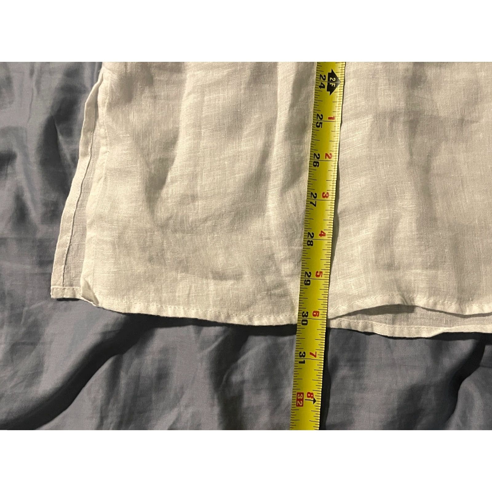 J. Jill J.Jill Linen Embroidered Tunic Sz M White 3/4 Sleeve Split Neckline Womens Tunic Linen Embroidered Tunic All Seasons Medium Dated: None Size M / US 6-8 / IT 42-44 - 7 Thumbnail
