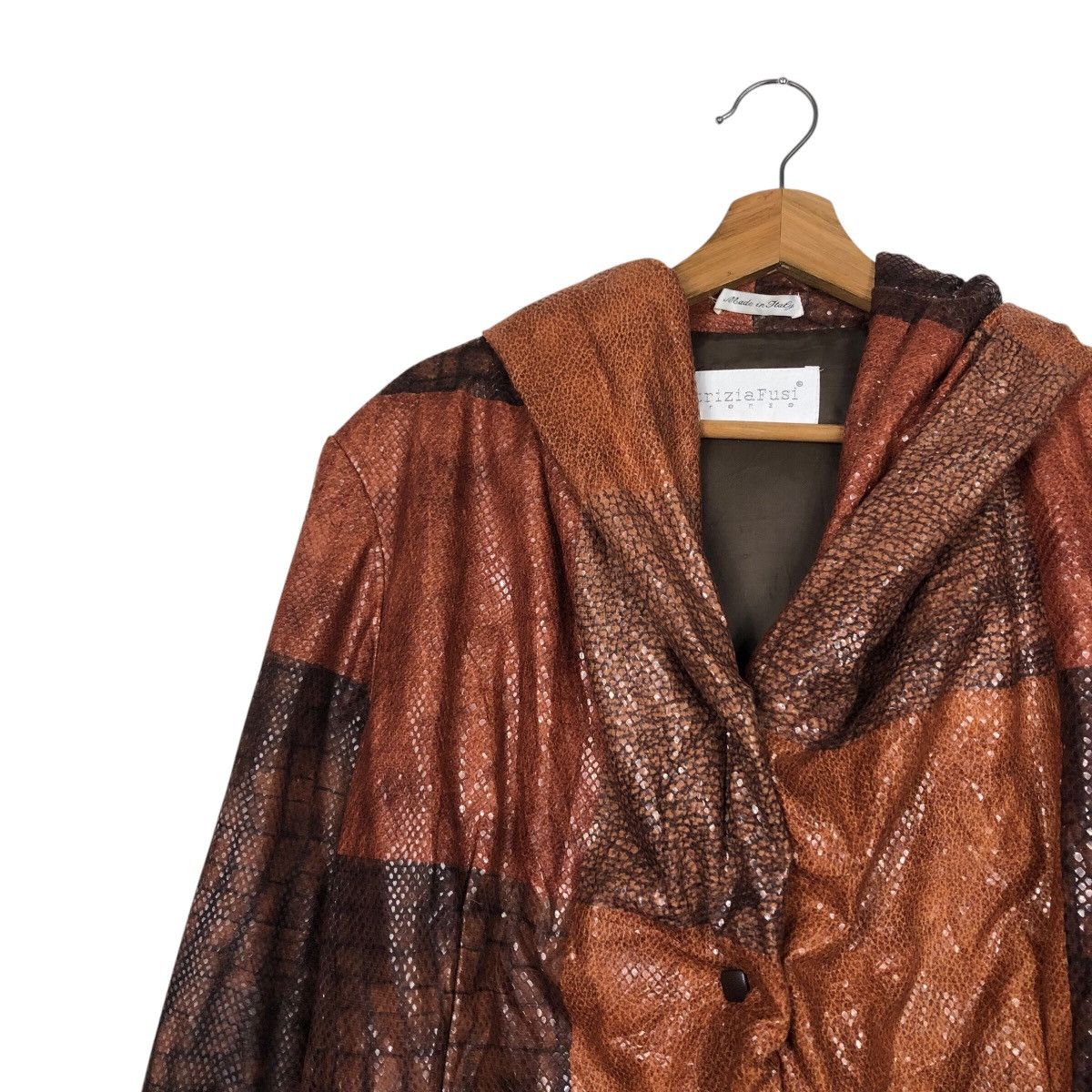 Vintage 📌Vintage Snake Skin Design Chore Jacket PatriziaFusi Italy Size US M / EU 48-50 / 2 - 7 Thumbnail