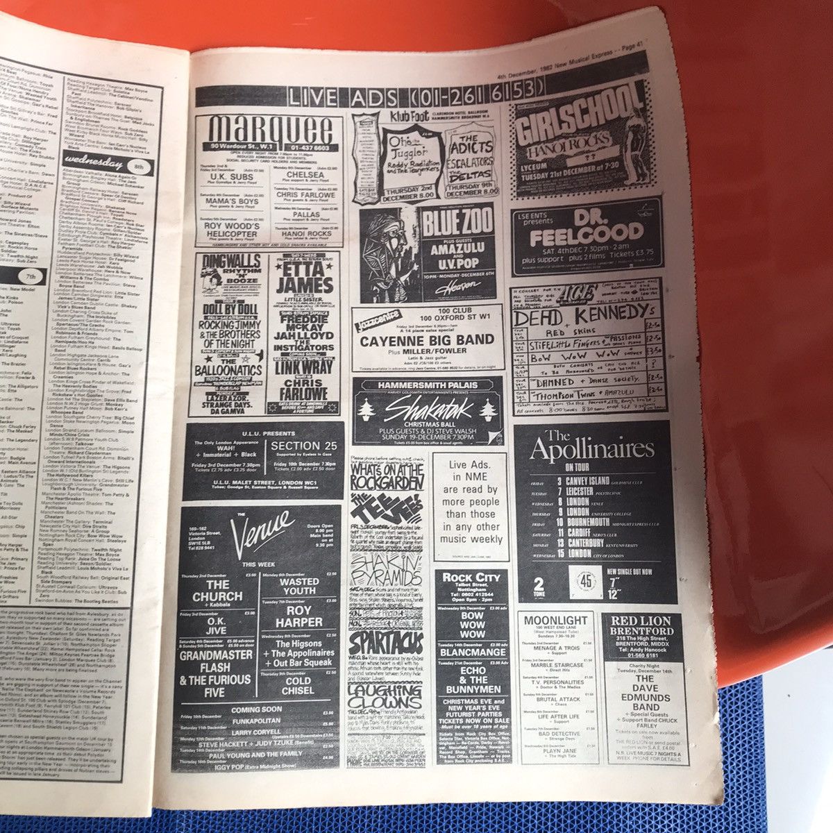 Hysteric Glamour × Vintage Vintage NME Magazine - NME (UK) Dec 4th 1982 Simple Minds Size ONE SIZE - 21 Thumbnail