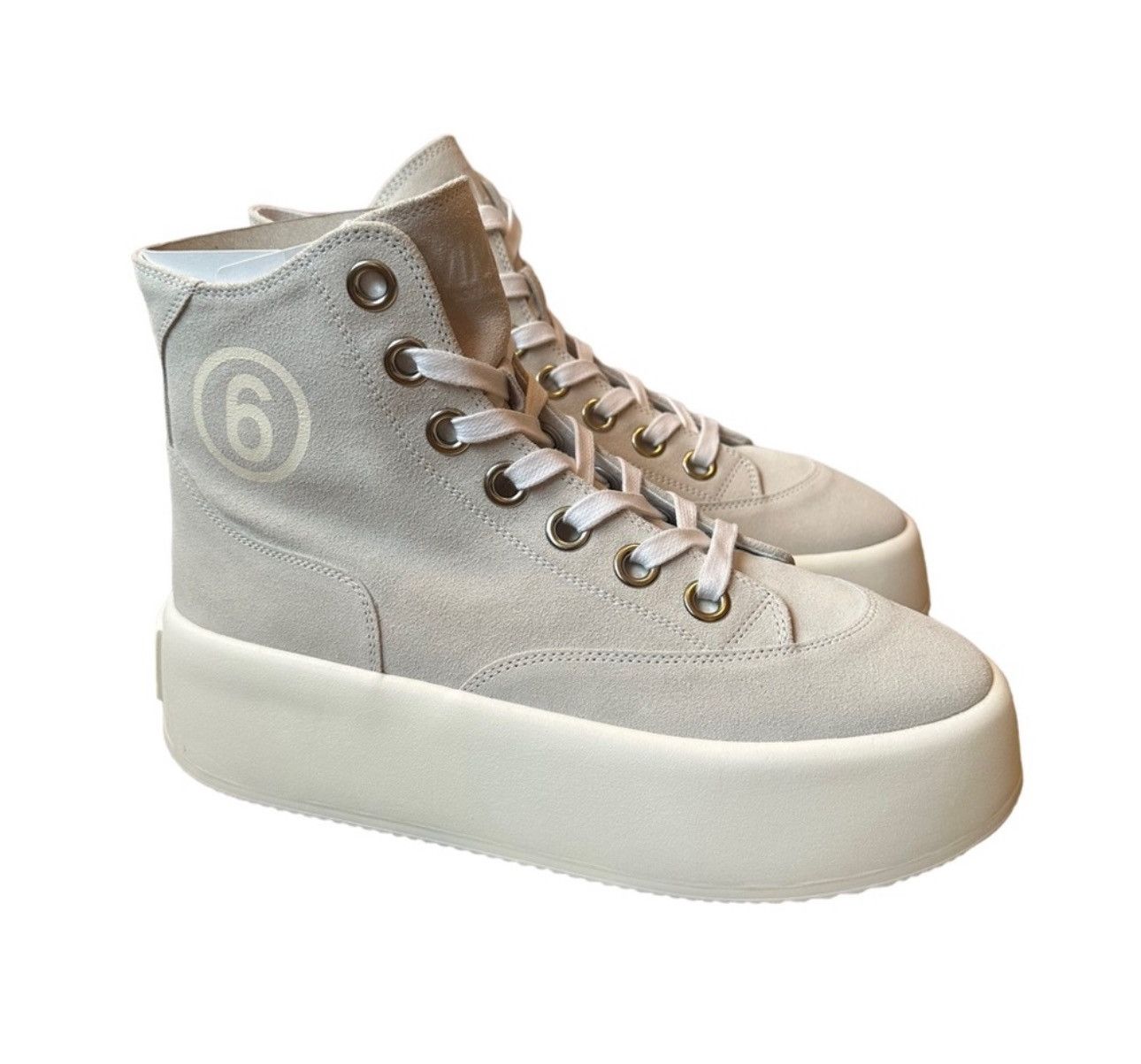 Maison Margiela Maison Margiela MM6 Grey Suede Platform High