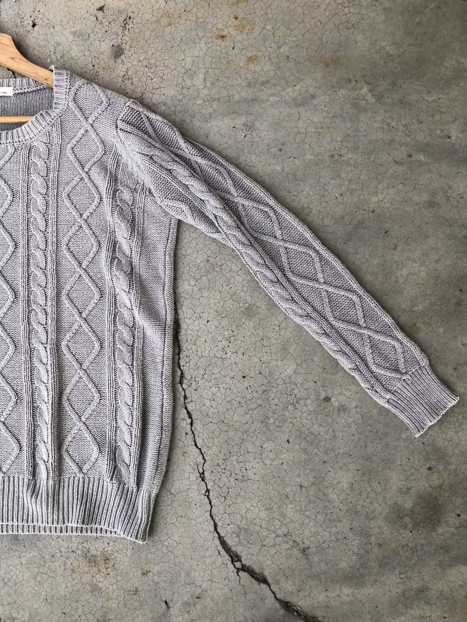 Aran Isles Knitwear × Designer 💥Vintage Africataro Pullover/Pureknit Knitting Pattern Size US L / EU 52-54 / 3 - 3 Thumbnail