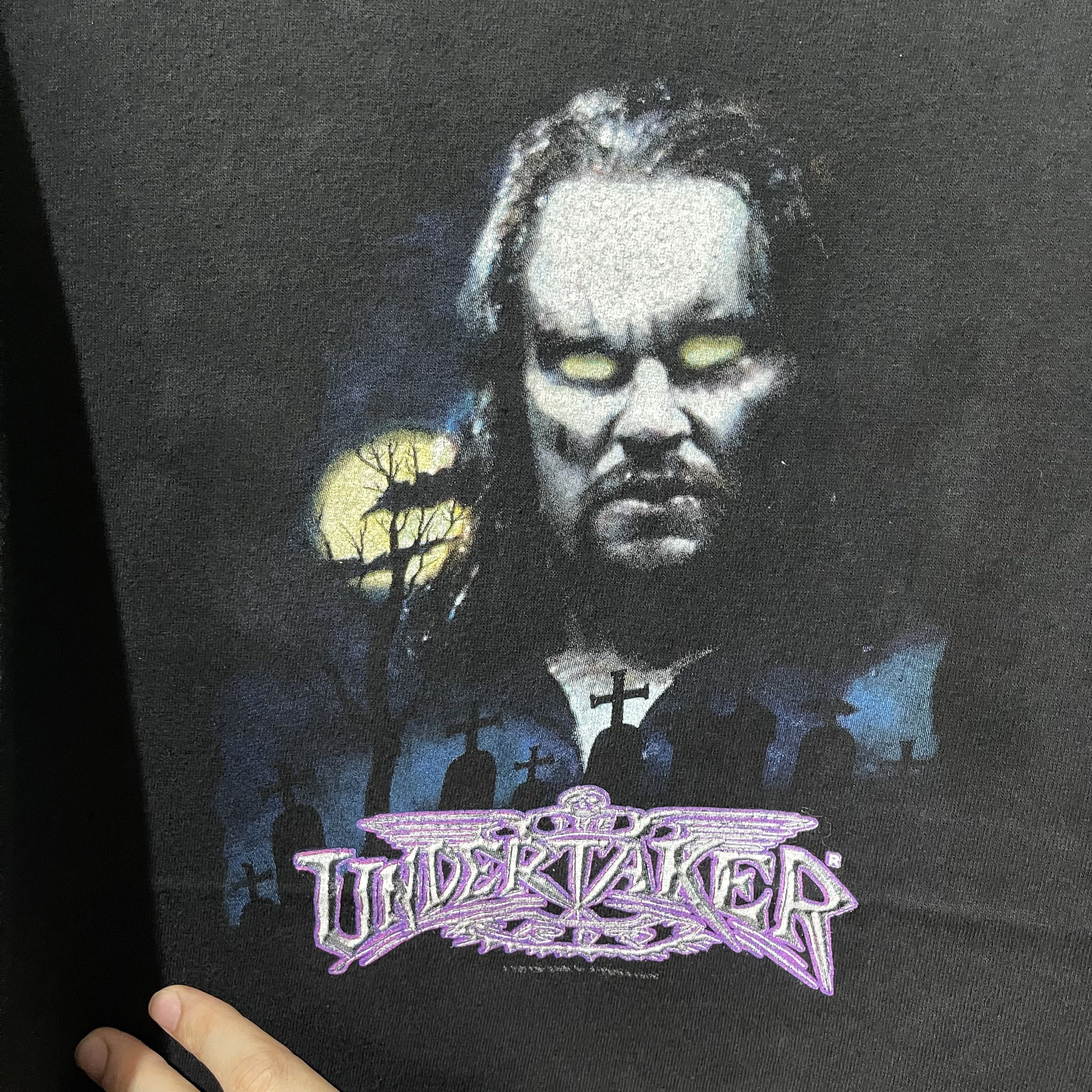 Vintage × WWE × WWF Vintage 90s WWF Undertaker Shirt Size US XXS / EU 40 - 2 Thumbnail