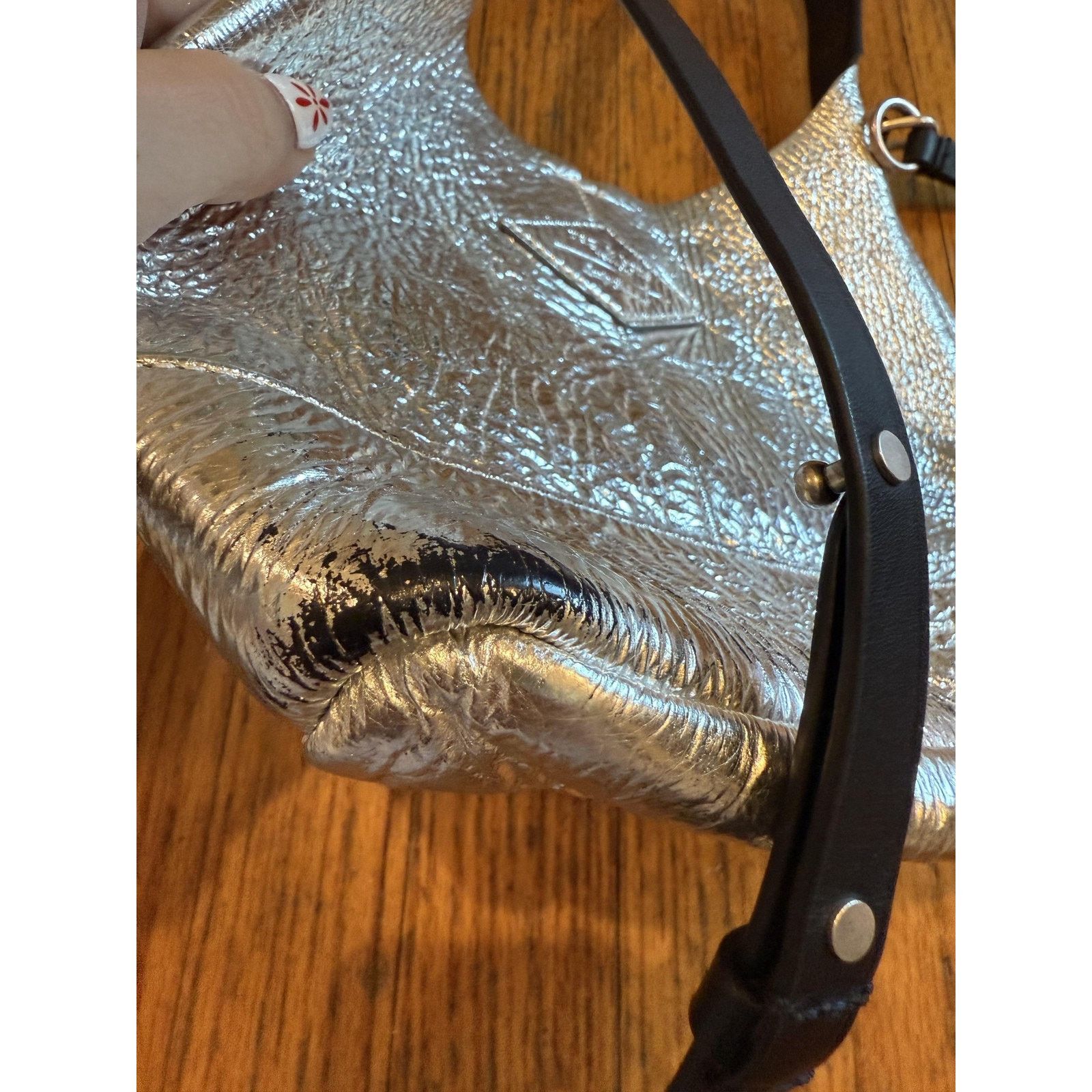 Rag & Bone Rag & Bone Crossbody Bag Metallic Textured Leather Size ONE SIZE - 14 Thumbnail