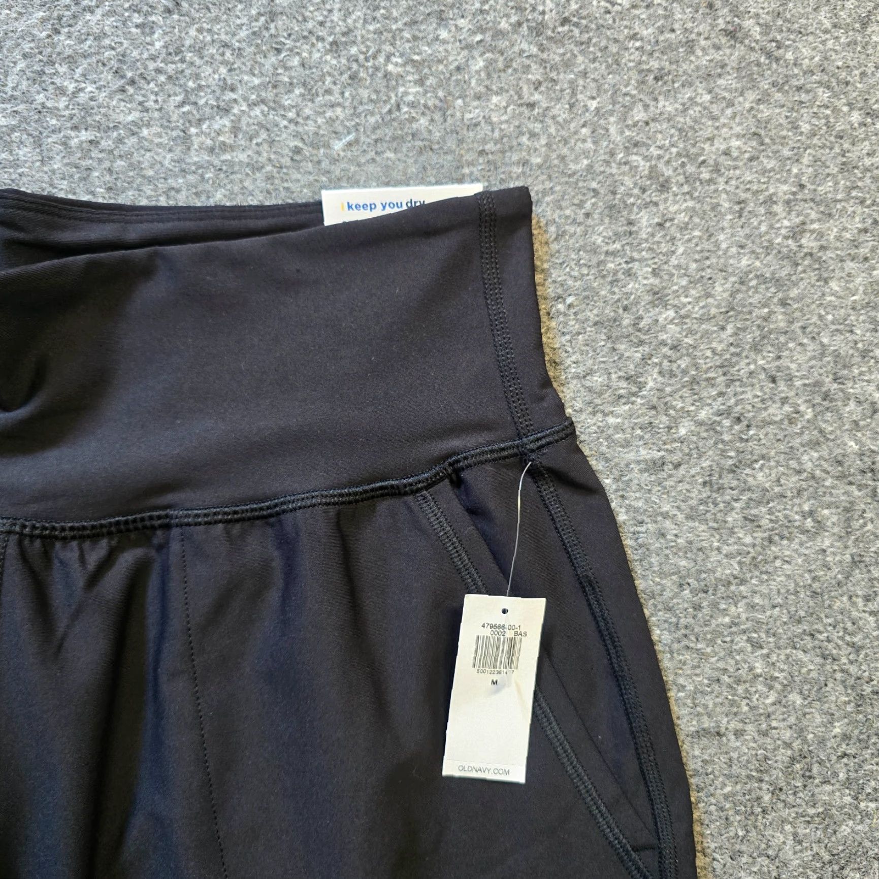 Old Navy Old Navy Pants Women Medium Black Powersoft Jogger Pull On Capsule Athletic Tapered Leg Pockets Size 32" / US 10 / IT 46 - 3 Thumbnail
