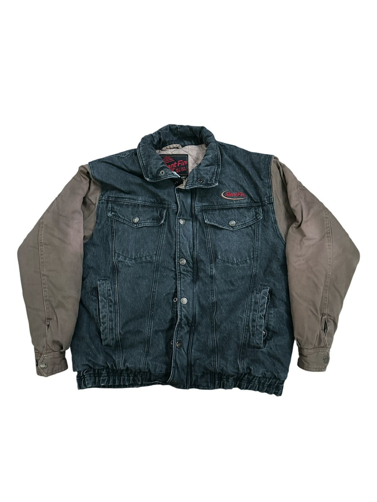Other Vintage 90s Slant Fin Distressed Workwear Jacket Size US L / EU 52-54 / 3 - 1 Thumbnail