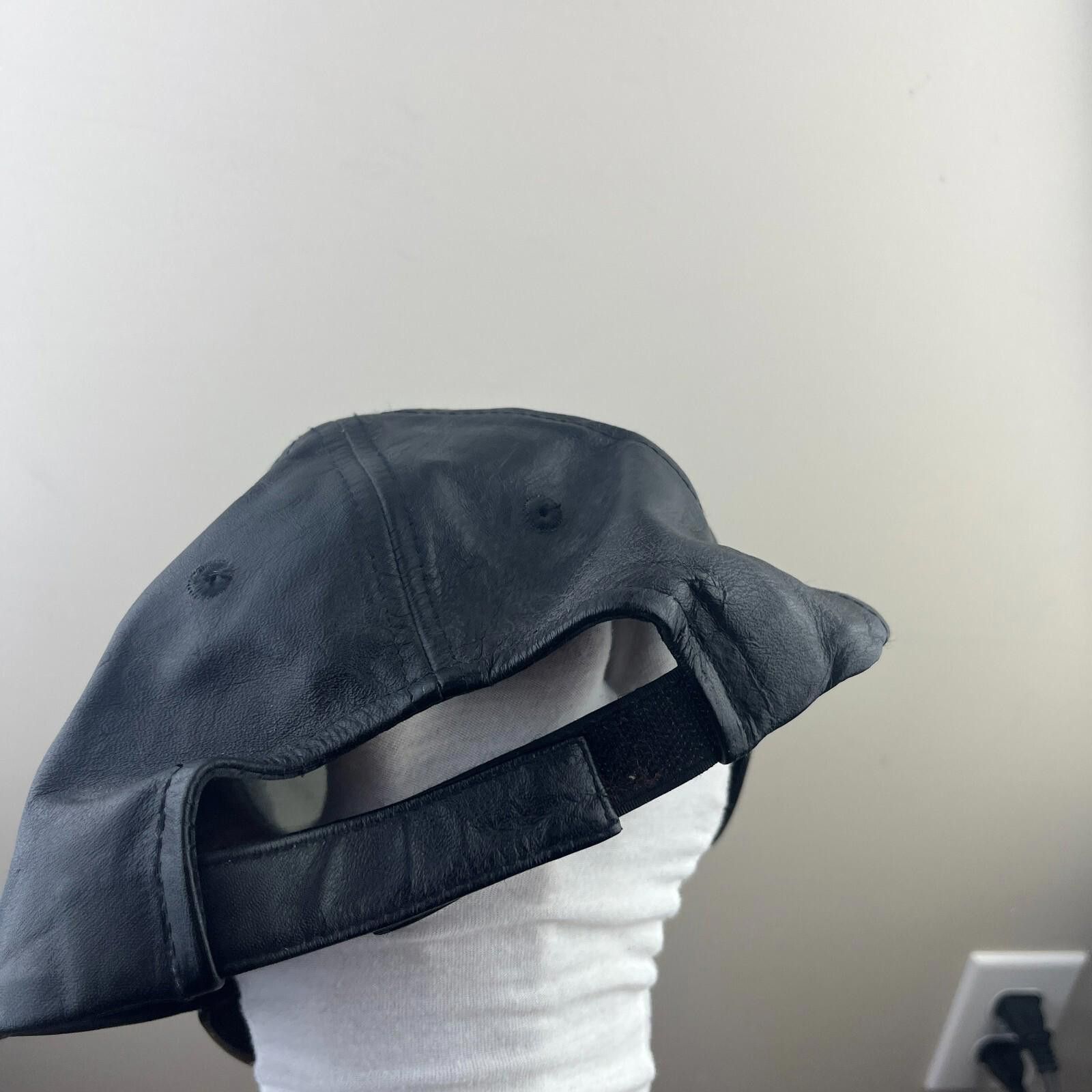 American Needle Vintage 90s Toronto Maple Leafs Leather Strapback Hat Size ONE SIZE - 4 Thumbnail