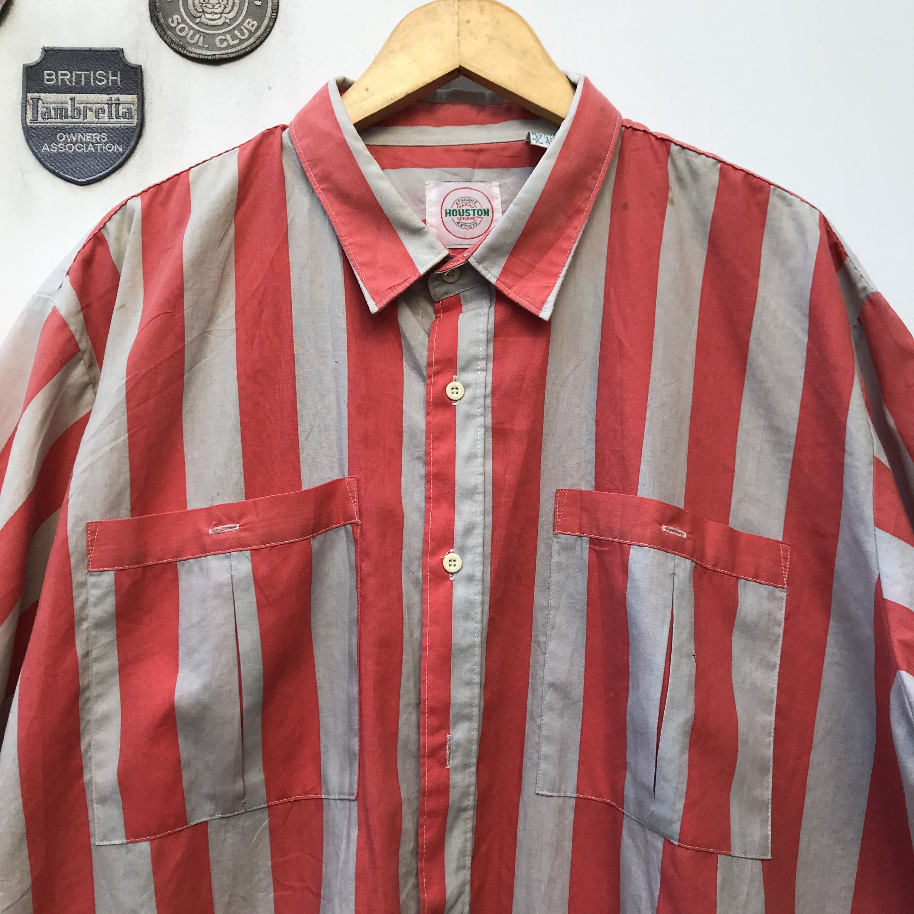 Vintage Vintage american classic Houston red candy stripes size xl Size US XL / EU 56 / 4 - 7 Thumbnail